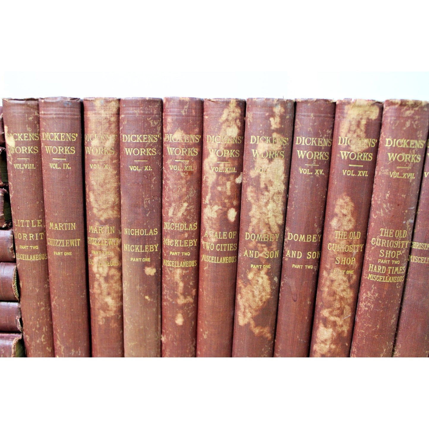 30 Volume "The Works of Charles Dickens" Complete Antique Set, 1900-01 Collier