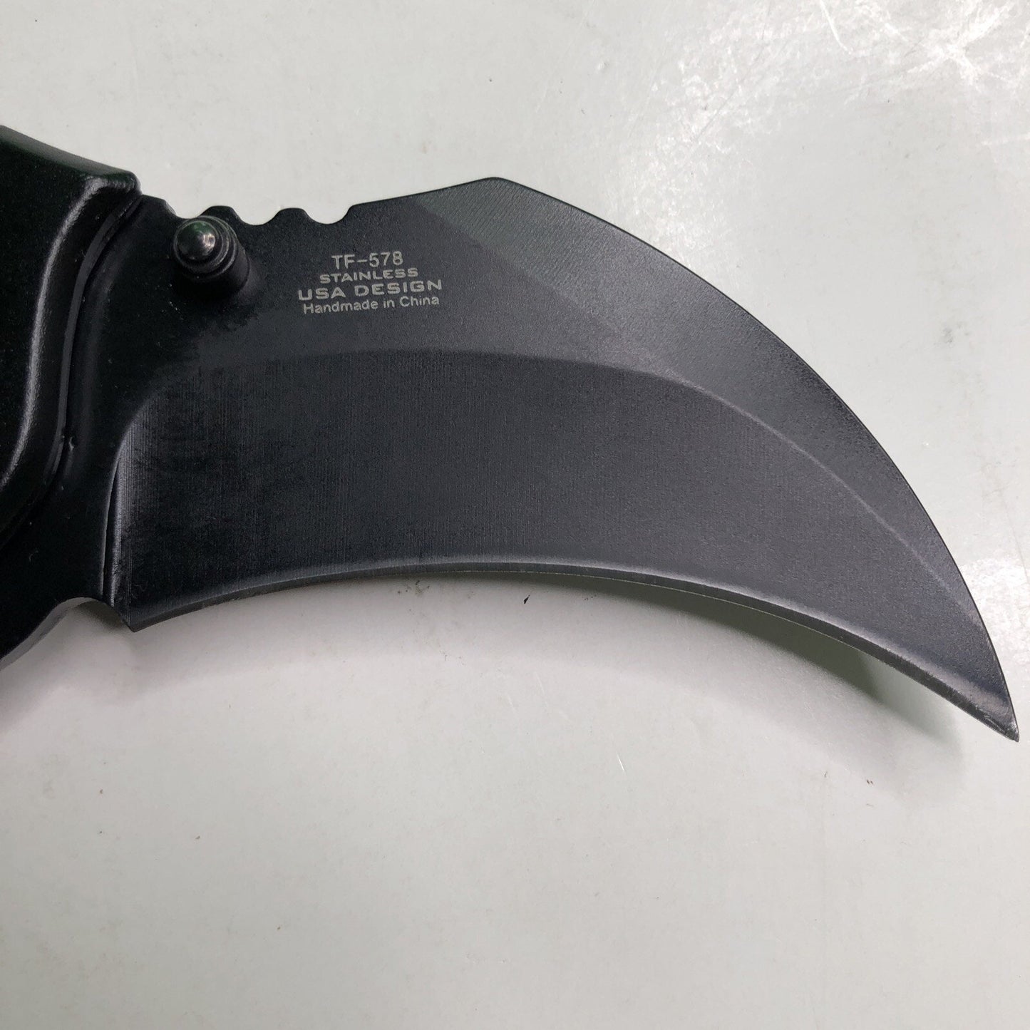 Tac-Force TF-578 Karambit Folding Pocket Knife Stainless Liner Assisted Black