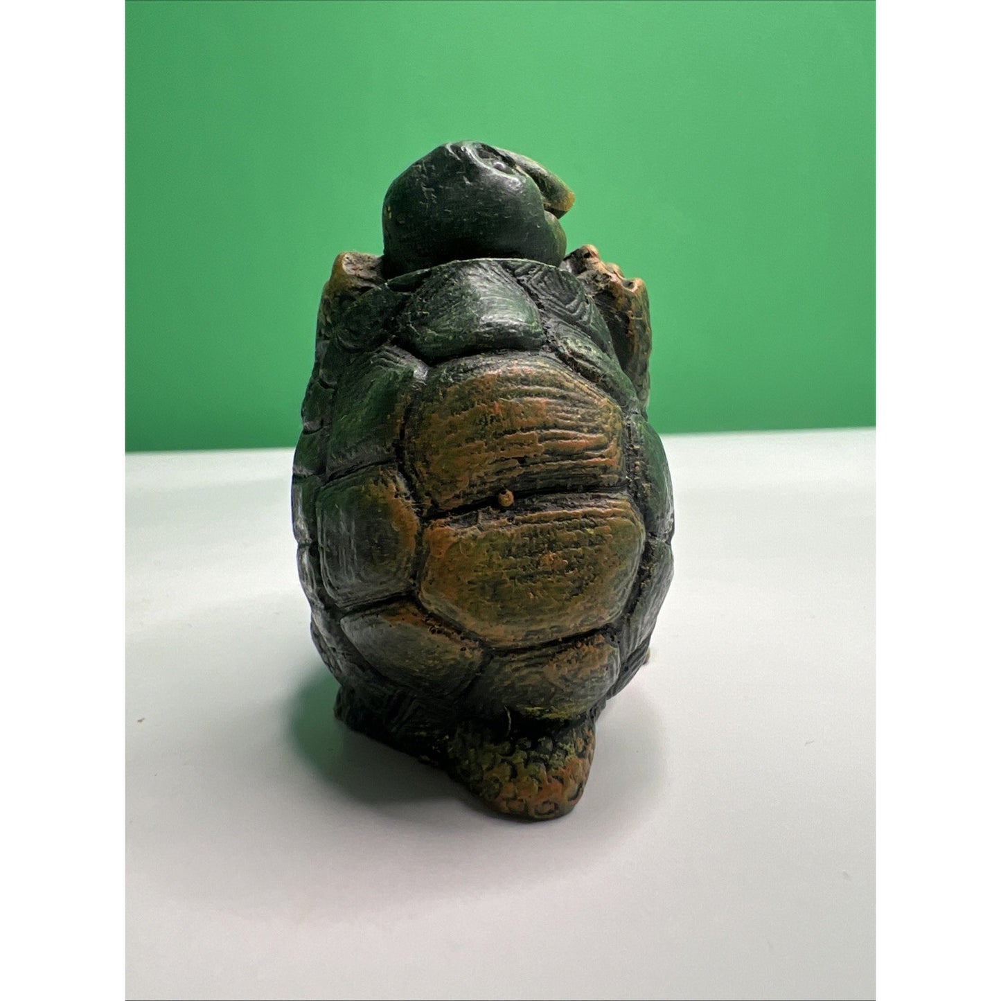 Vintage Arts In Stone Turtle Couple Hugging Figurine Made In Holland Reptile