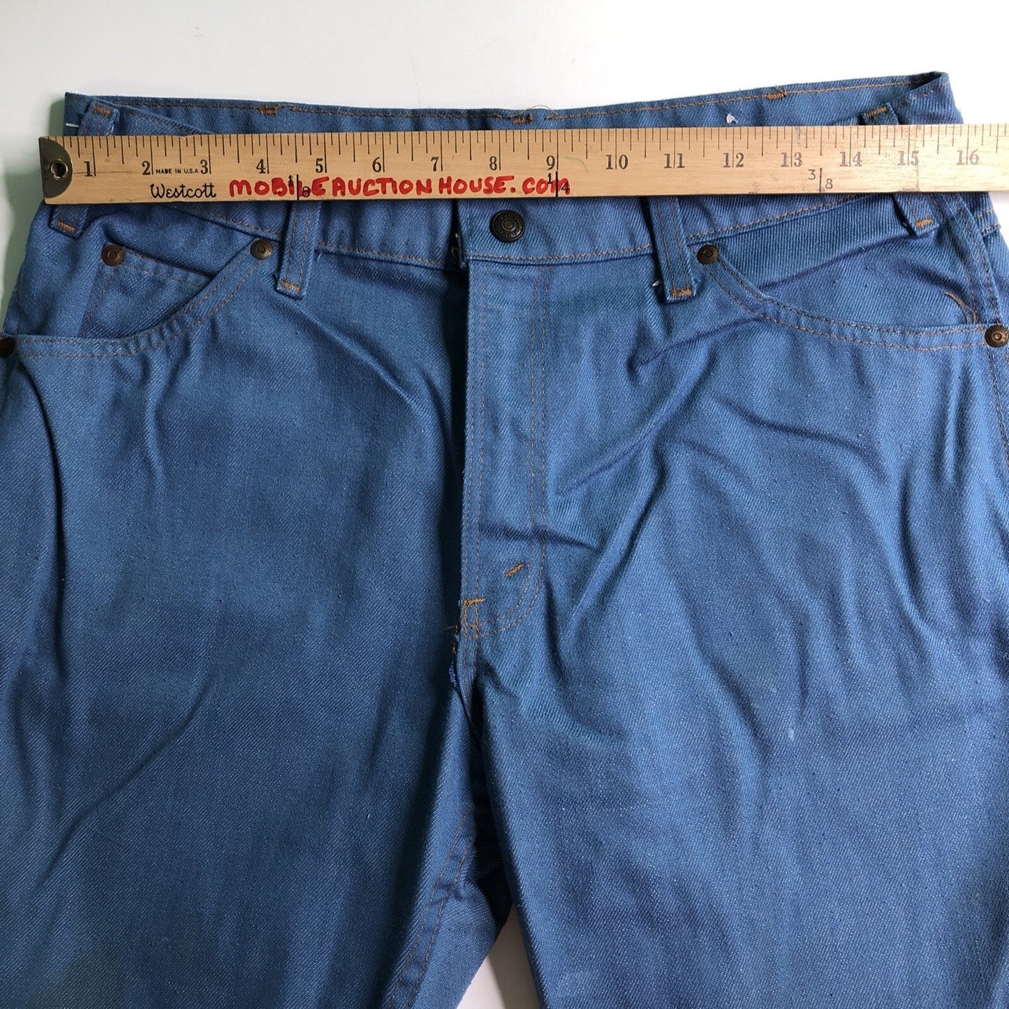 Vintage JC Penney Denim Jeans Size 18 Husky Boot Cut 32x36 Pants 26 Inch Inseam