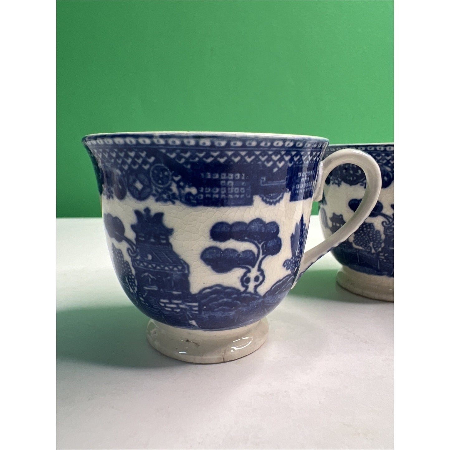 5 piece Vintage Japan Blue Willow Demitasse Petite Coffee Tea Hot Chocolate Set
