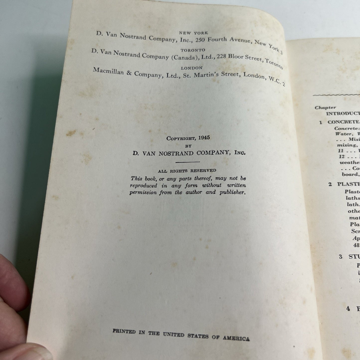 Masonry by Kenneth Holmes Bailey Hard Cover Book 1945 Handbook of Tools Material
