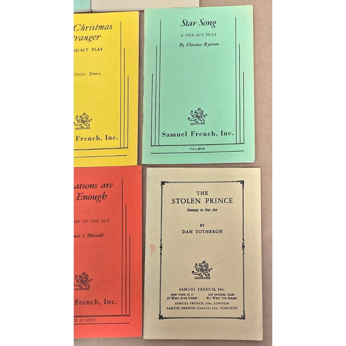Lot of 14 Vintage Samuel French One-Act Play Scripts - Brecht & Rare Flying Stag