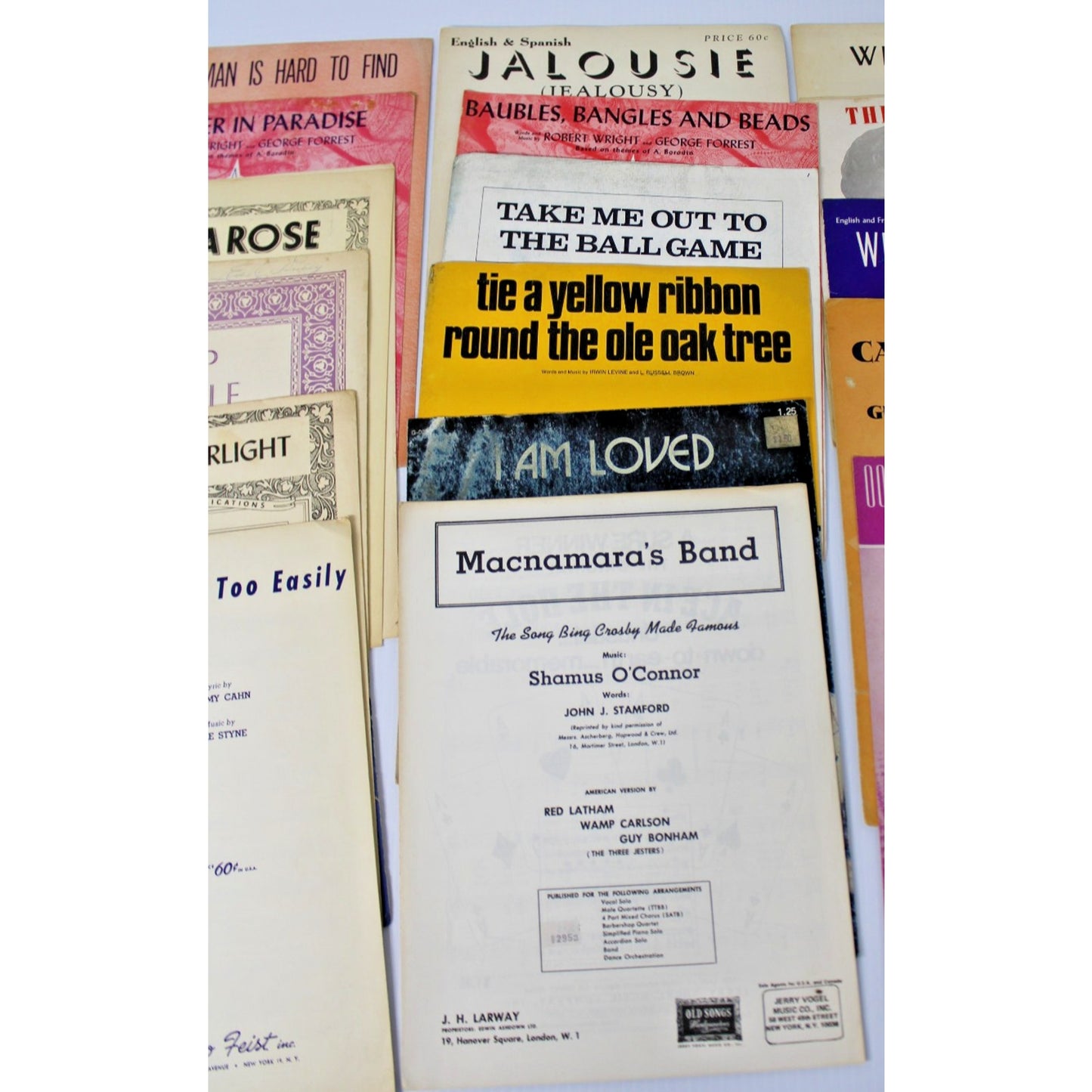 18 Pc. Vintage Sheet Music, Early to Mid 20th Century, Great Cover Artwork!