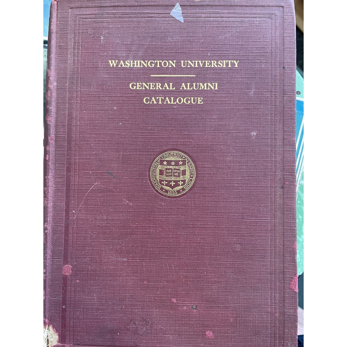 1917 Washington University General Alumni Catalogue HC