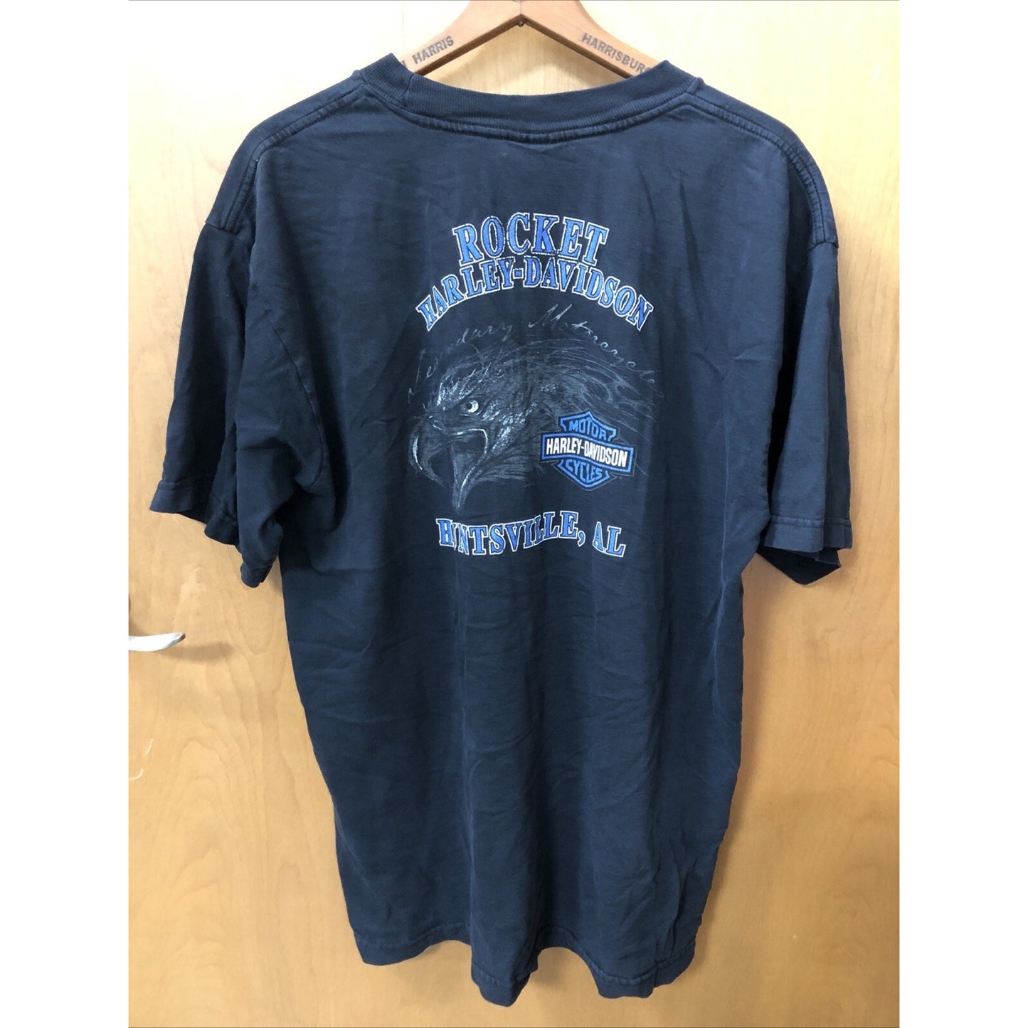 Vintage 90s Harley Davidson Tshirt XL Rocket Huntsville Alabama AL