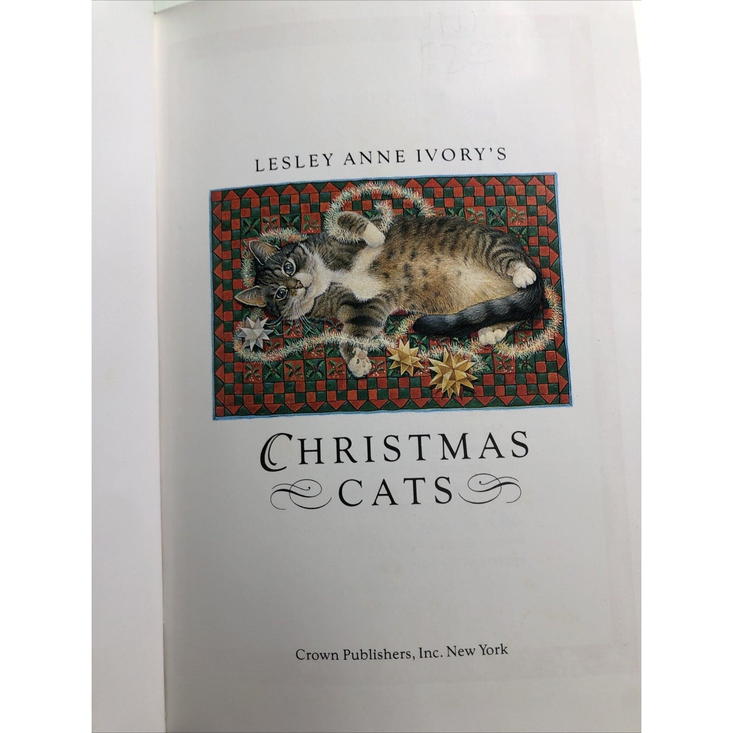 Lesley Anne Ivory's Christmas Cats 1991 First American Edition Hardcover