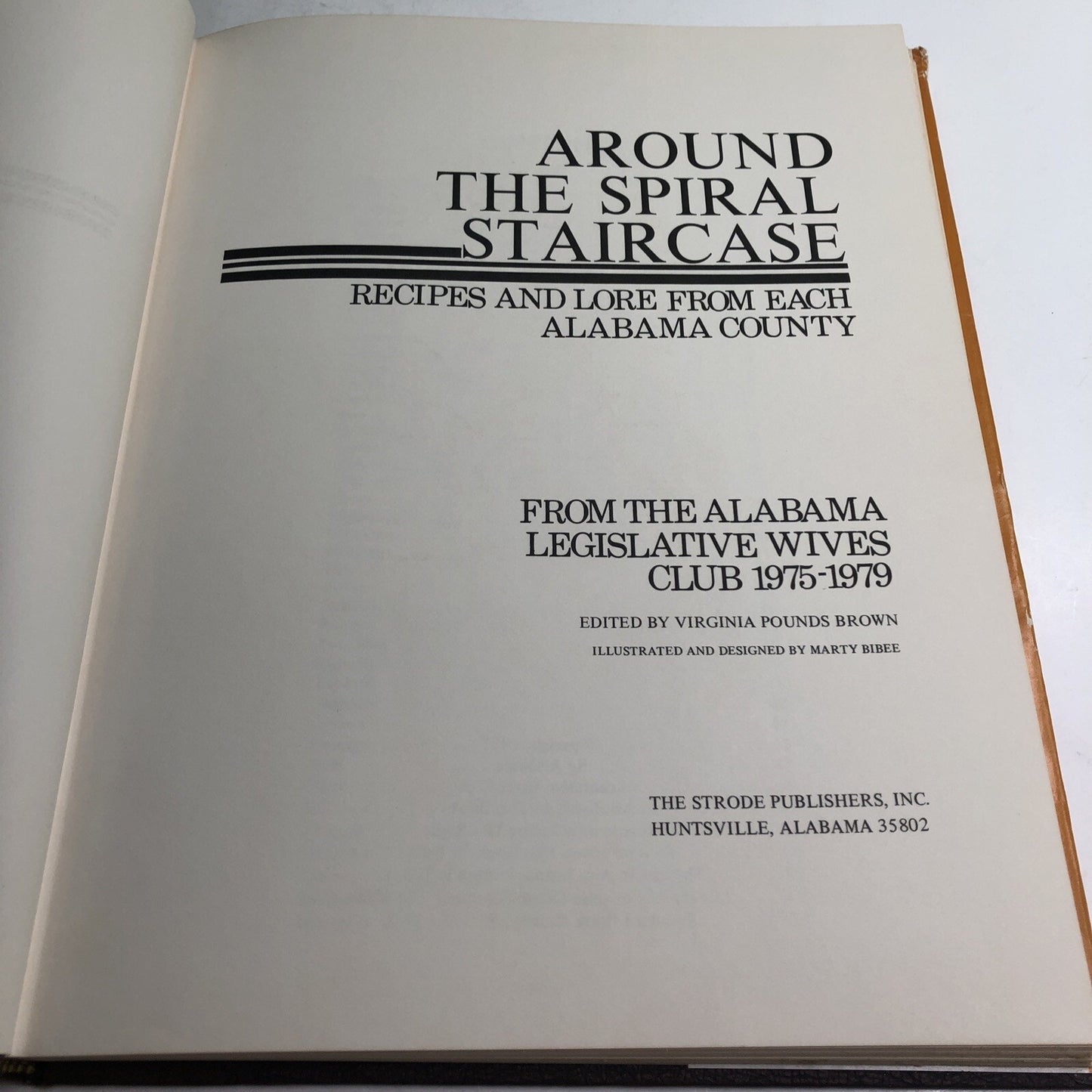 AROUND THE SPIRAL STAIRCASE Recipes Lore Alabama Legislative Wives Club 1977