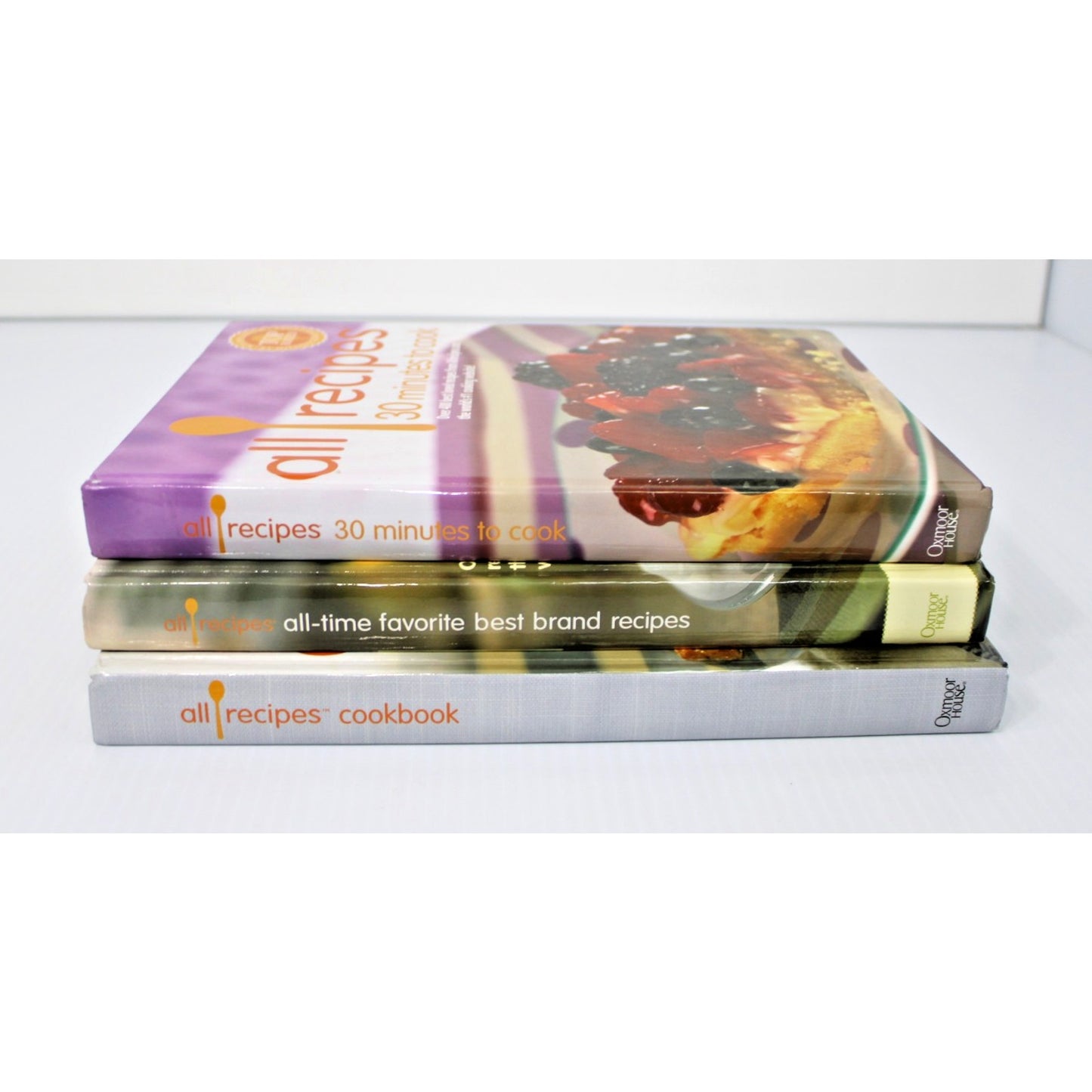 Lot of 3 All Recipes Cookbooks: 30 Minutes to Cook. Best Brands, Classic Recipes