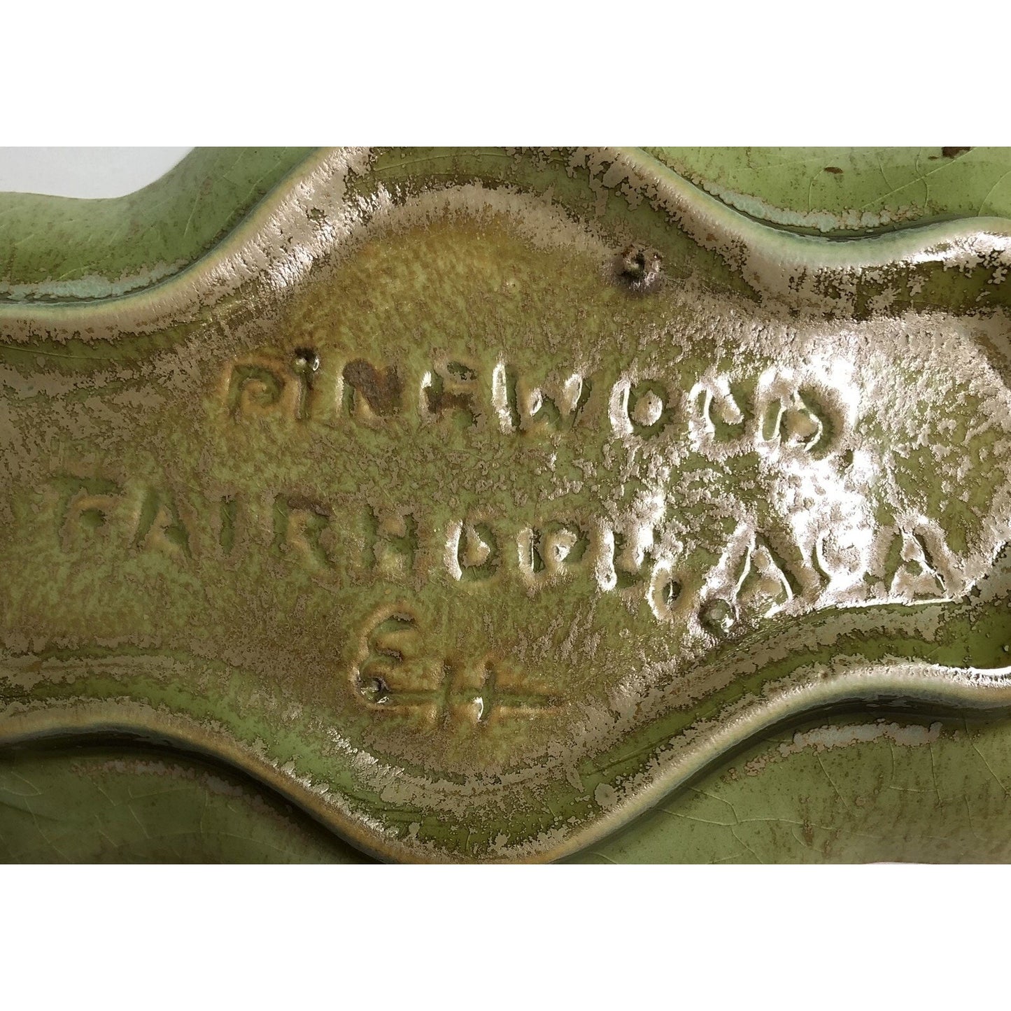 Rare Vintage Pinewood Pottery ASHTRAY TRINKET TRAY By EDITH HARWELL Fairhope AL