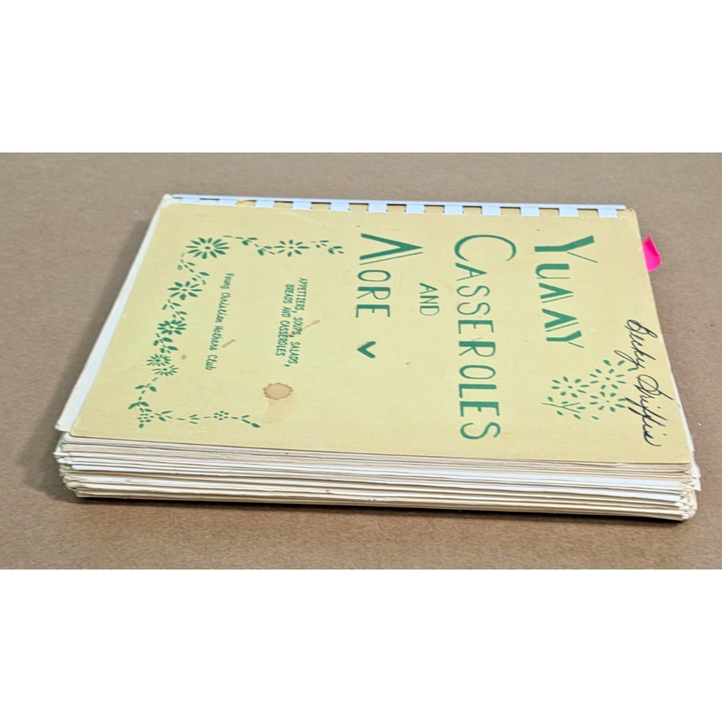 Vintage 1974 Young Christian Mothers Dallas Texas TX Community Cookbook