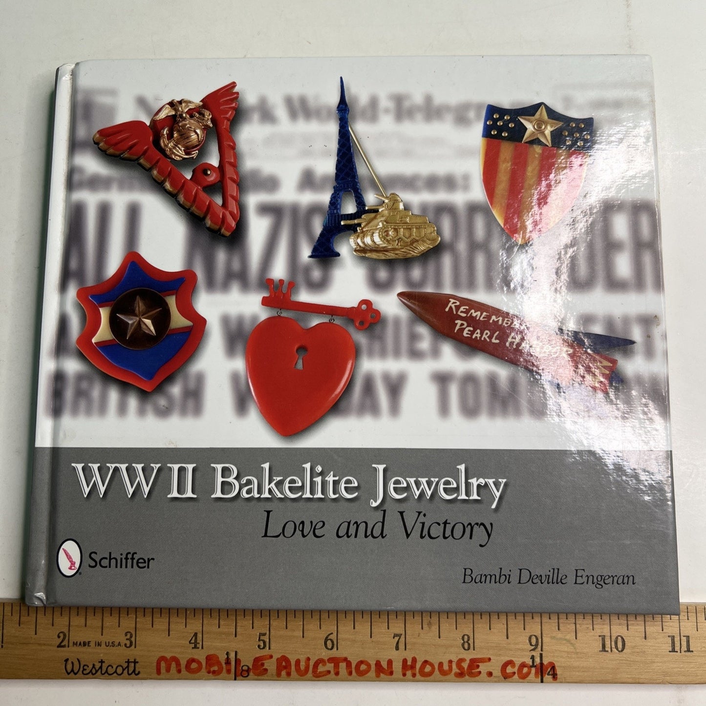 Autographed WWII Bakelite Jewelry Love and Victory Book - Bambi Deville Engeran