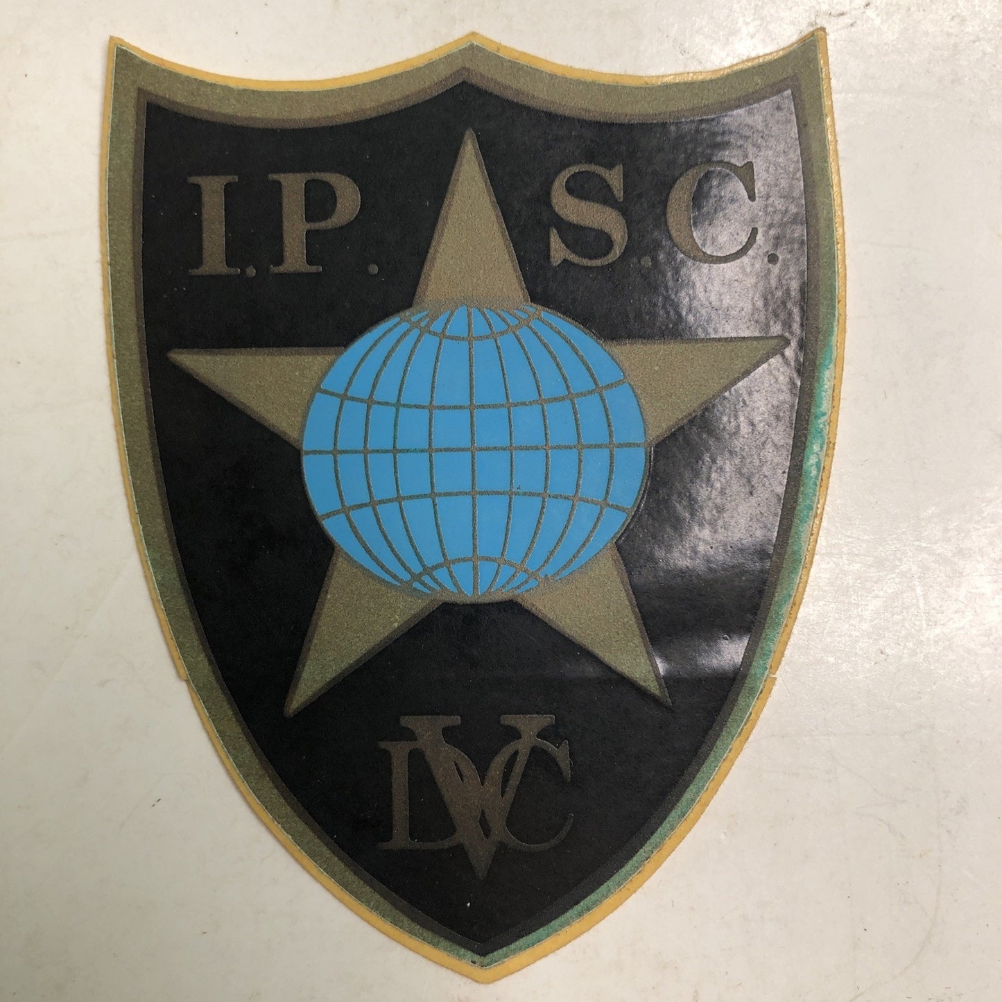 Original I. P. S. C. DVC STICKER International Practical Shooting Confederation