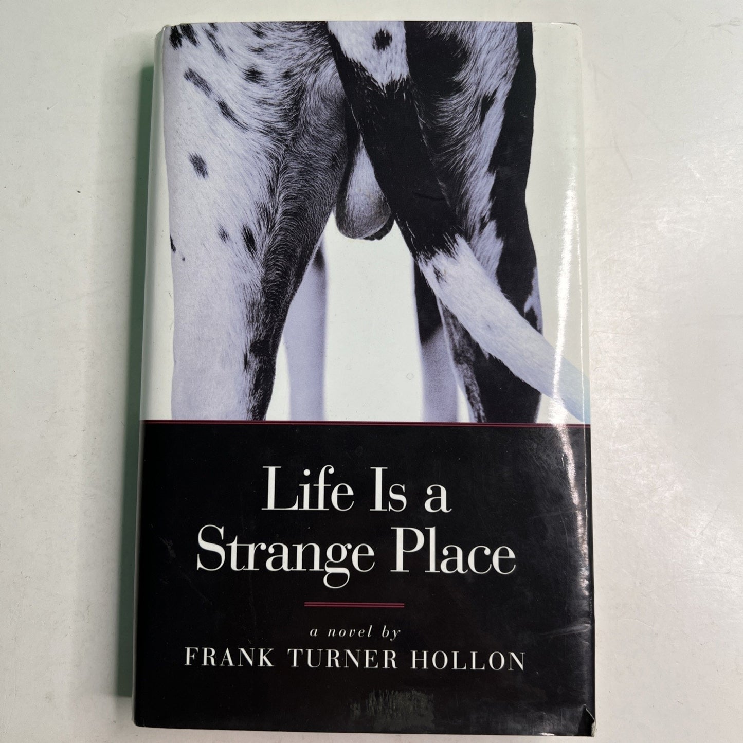 SIGNED Life Is a Strange Place: A Novel by Frank Turner Hollon AL Author HC DJ