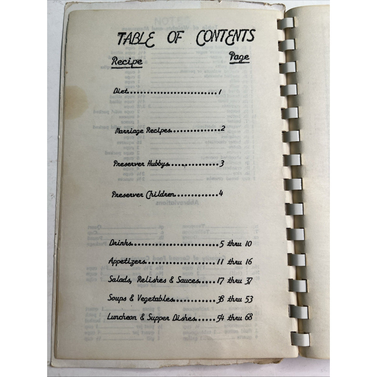 Bars To Stars Cookbook XVI U. S. Army Corps Omaha Nebraska Handwritten Recipes