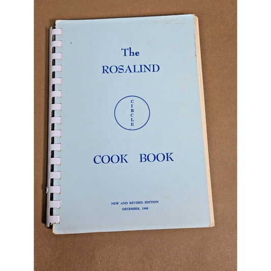 Vintage 1968 Rosalind Circle Texarkana AR Church Cookbook 3rd Edition