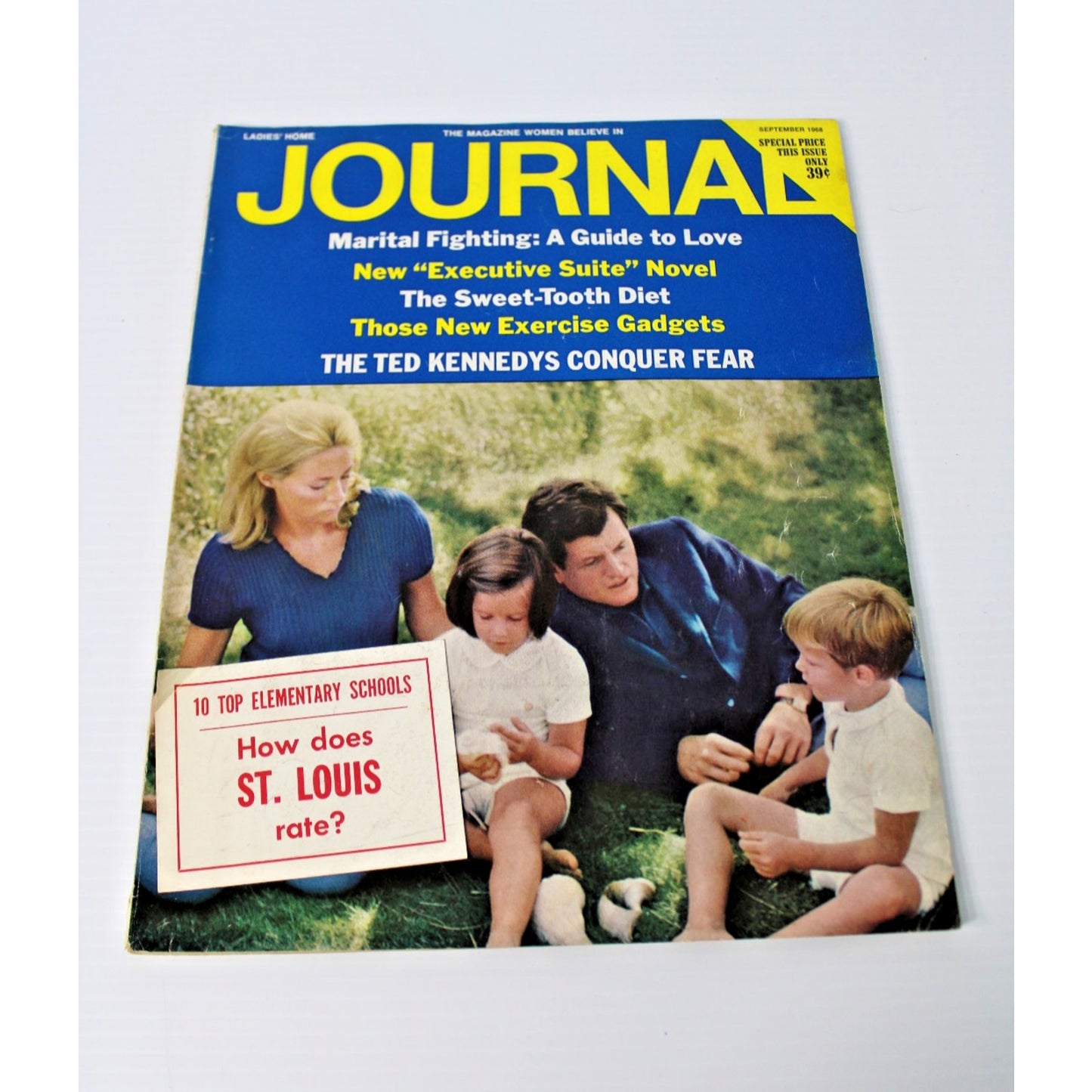 1968 September Ladies' Home Journal- Ted Kennedy, Maud Adams, Vintage Ads, Retro