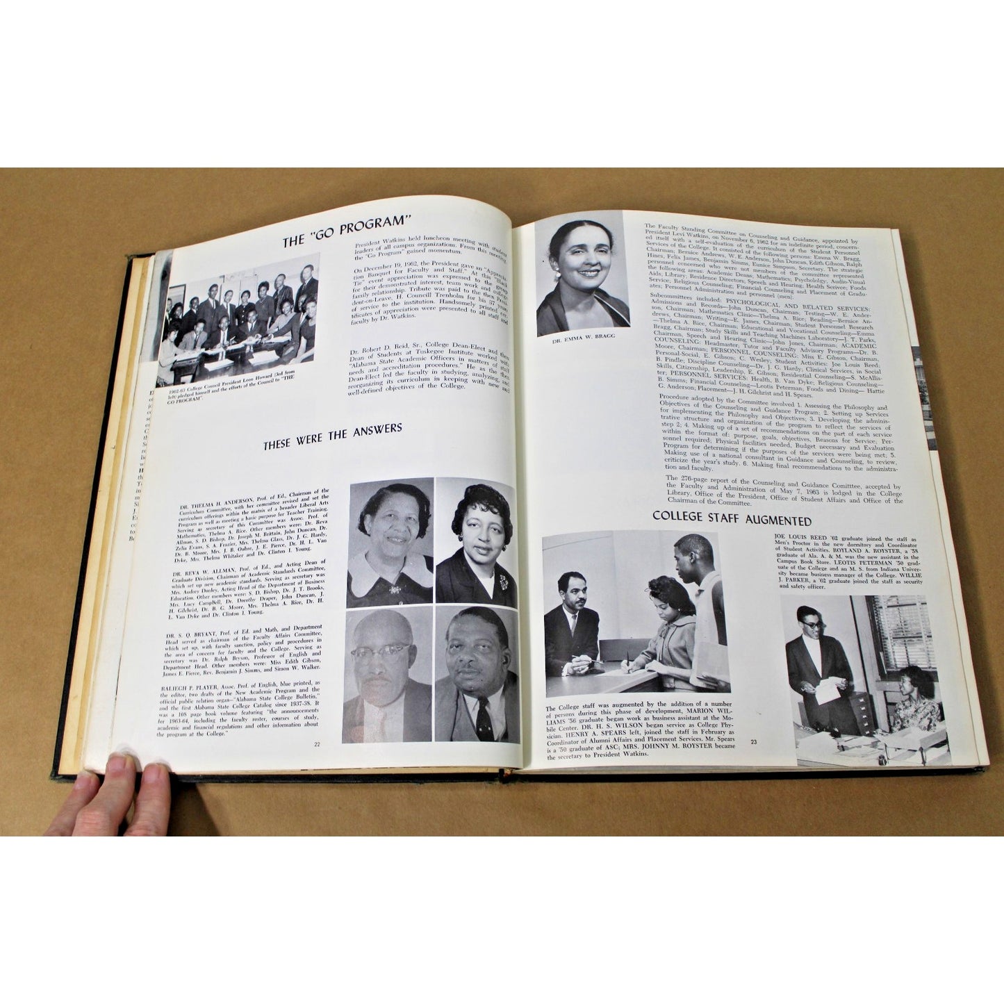 Vintage 1965 Alabama State University Yearbook The '65 Hornet HBCU Montgomery AL