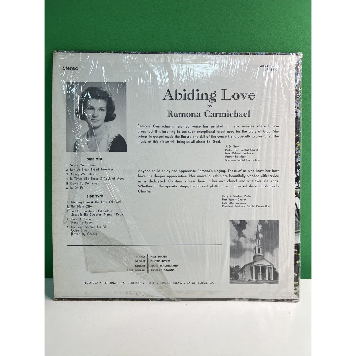 Abiding Love by Ramona Carmichael Vinyl LP Allied Records L.P. 2060