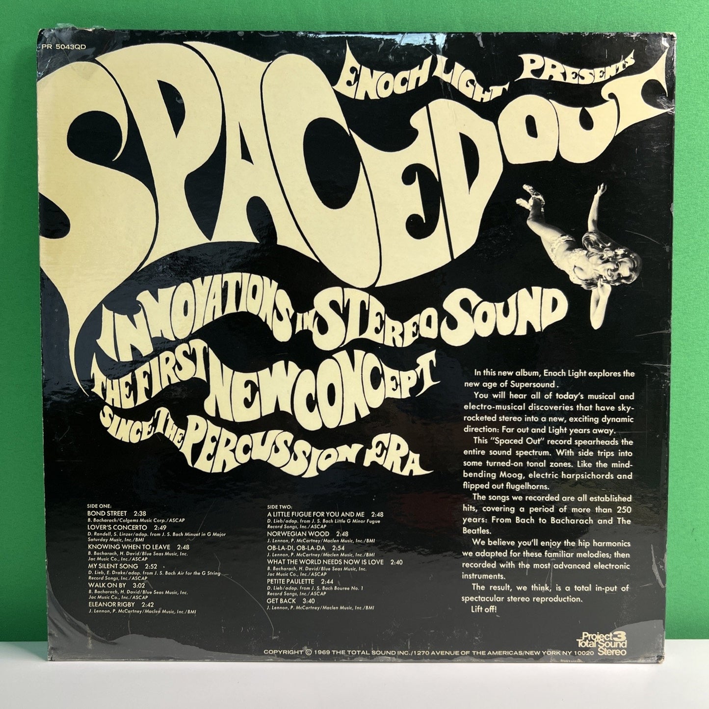 Enoch Light Presents Spaced Out LP Vinyl Record Album Gatefold 1969