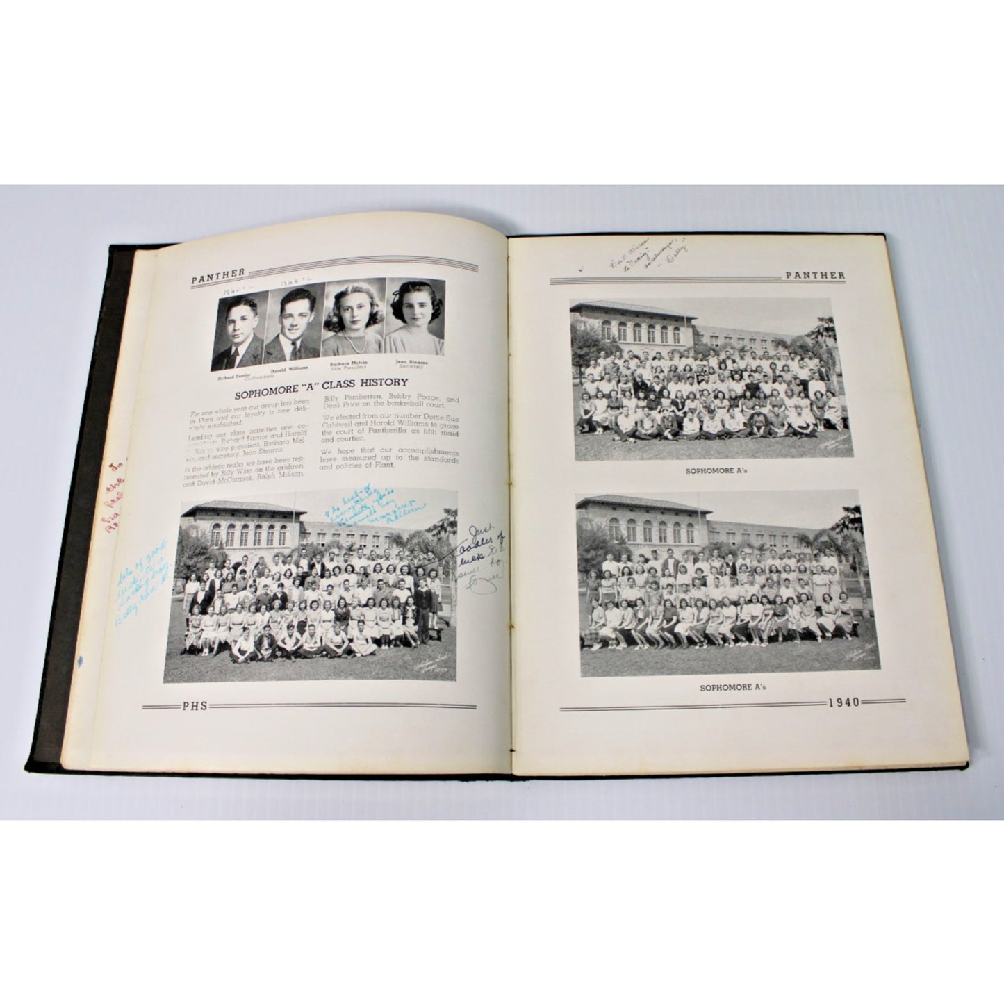 Vintage 1940 The Panther Yearbook, H.B. Plant High School, Tampa Florida FL