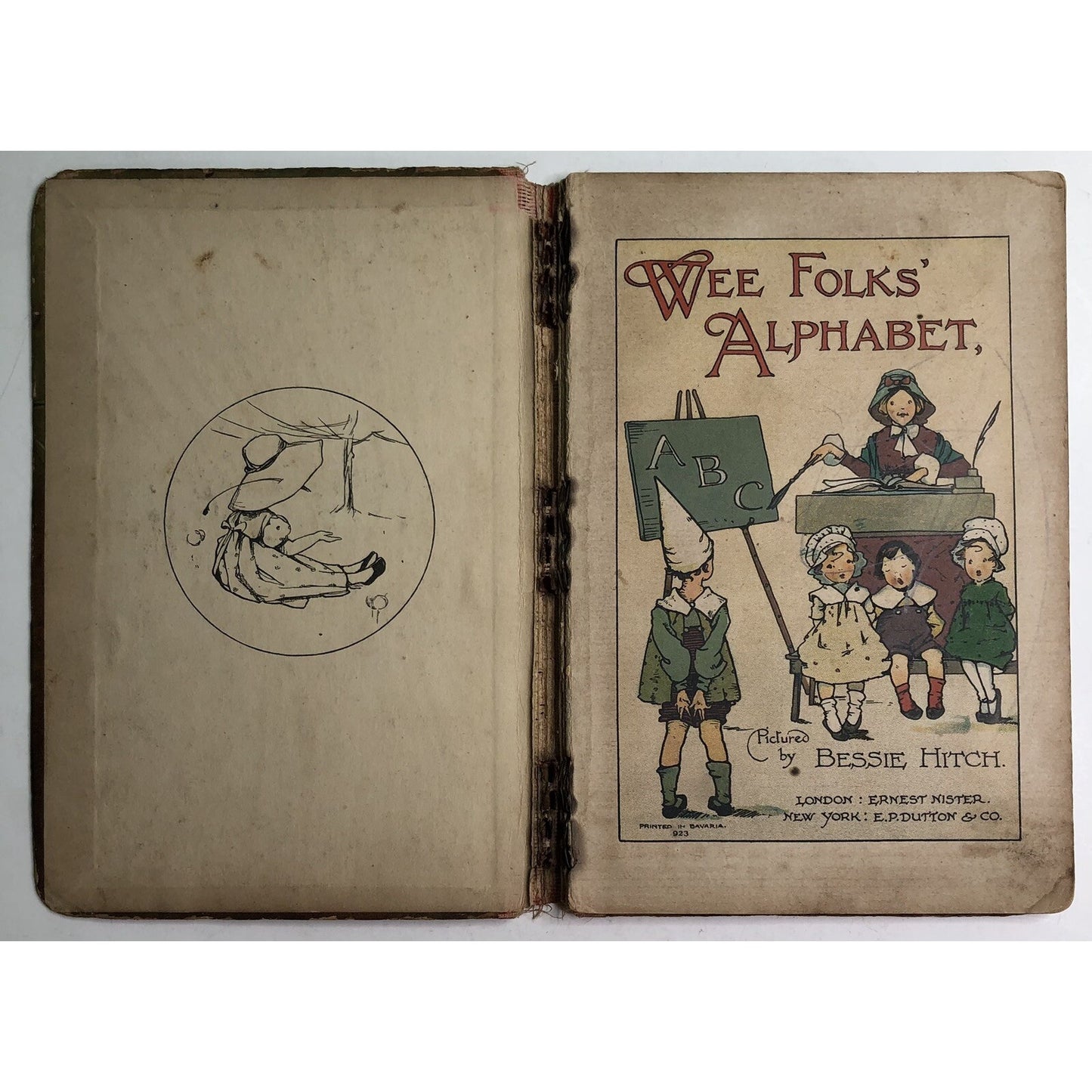 Antique WEE FOLKS’ ALPHABET by Bessie Hitch RARE As Is HTF