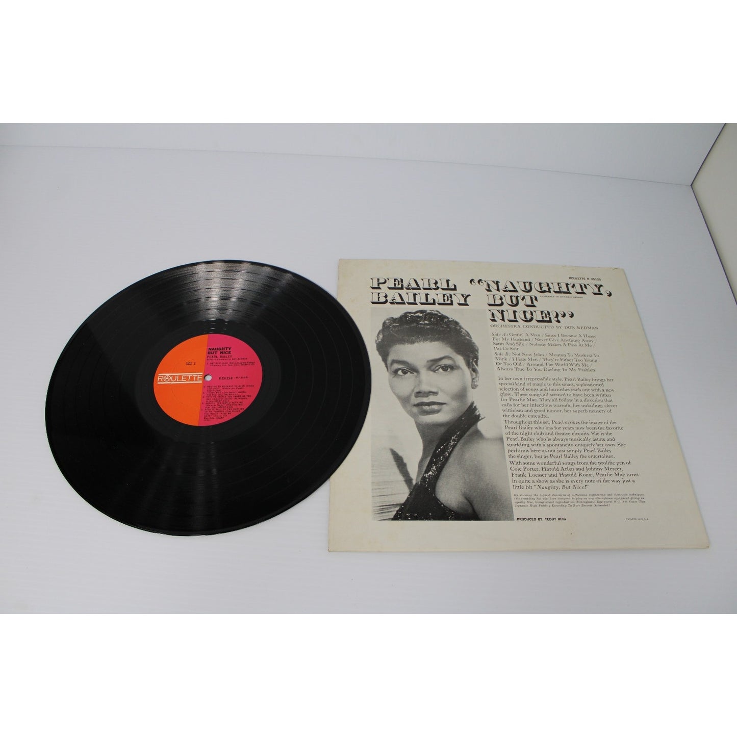 Pearl Bailey- Naughty But Nice, 1960 Roulette R-25125, Risque Adults-Only Jazz