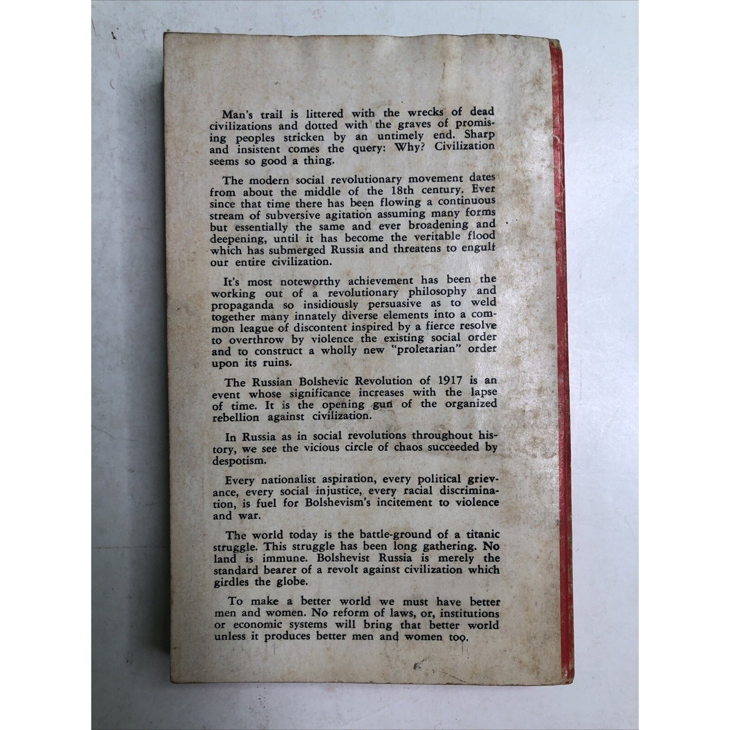 The Revolt Against Civilization by Lothrop Stoddard 1964 Paperback Original