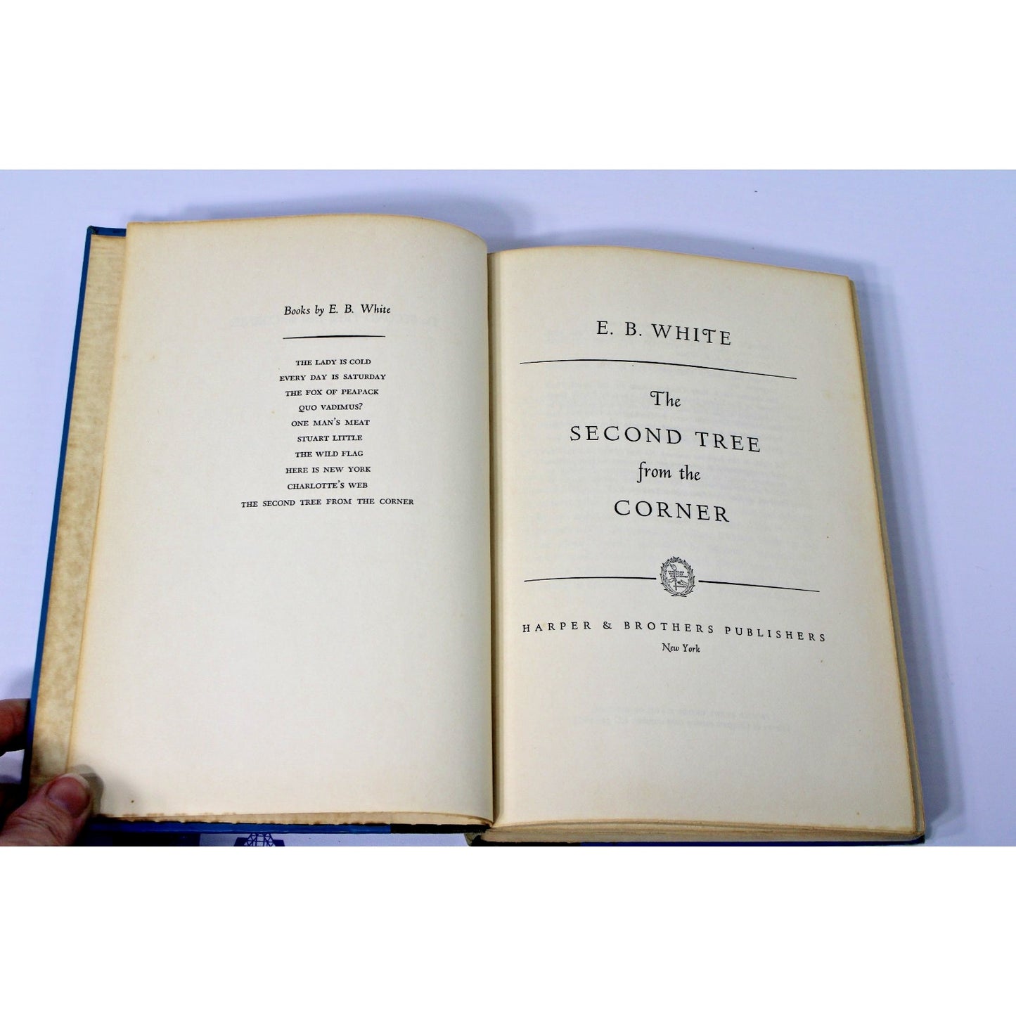 The Second Tree from the Corner- E.B. White 1954 First Edition 1st Printing HC