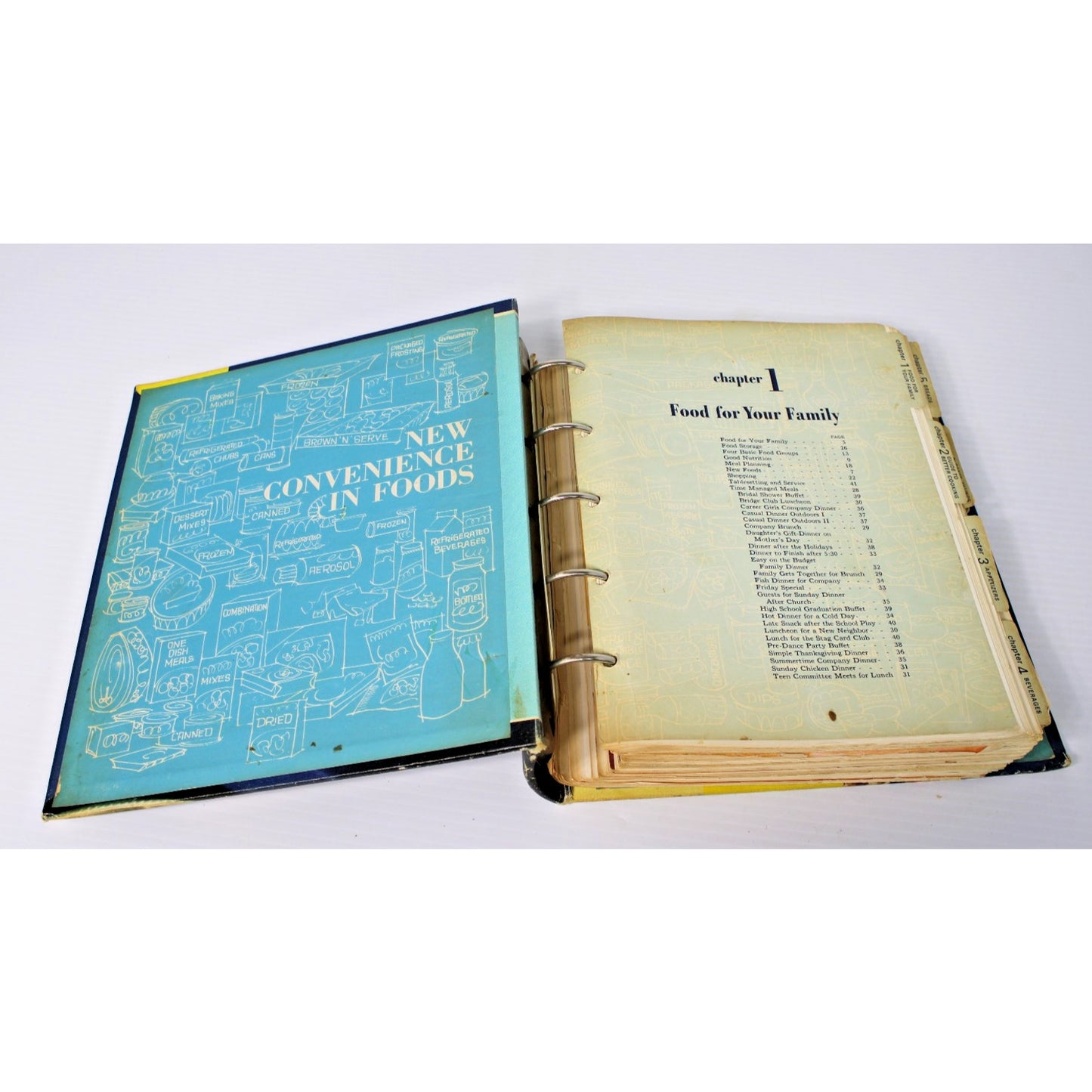 Vintage 1960s The Pillsbury Family Cookbook- Complete Recipe Binder, 550+ pages