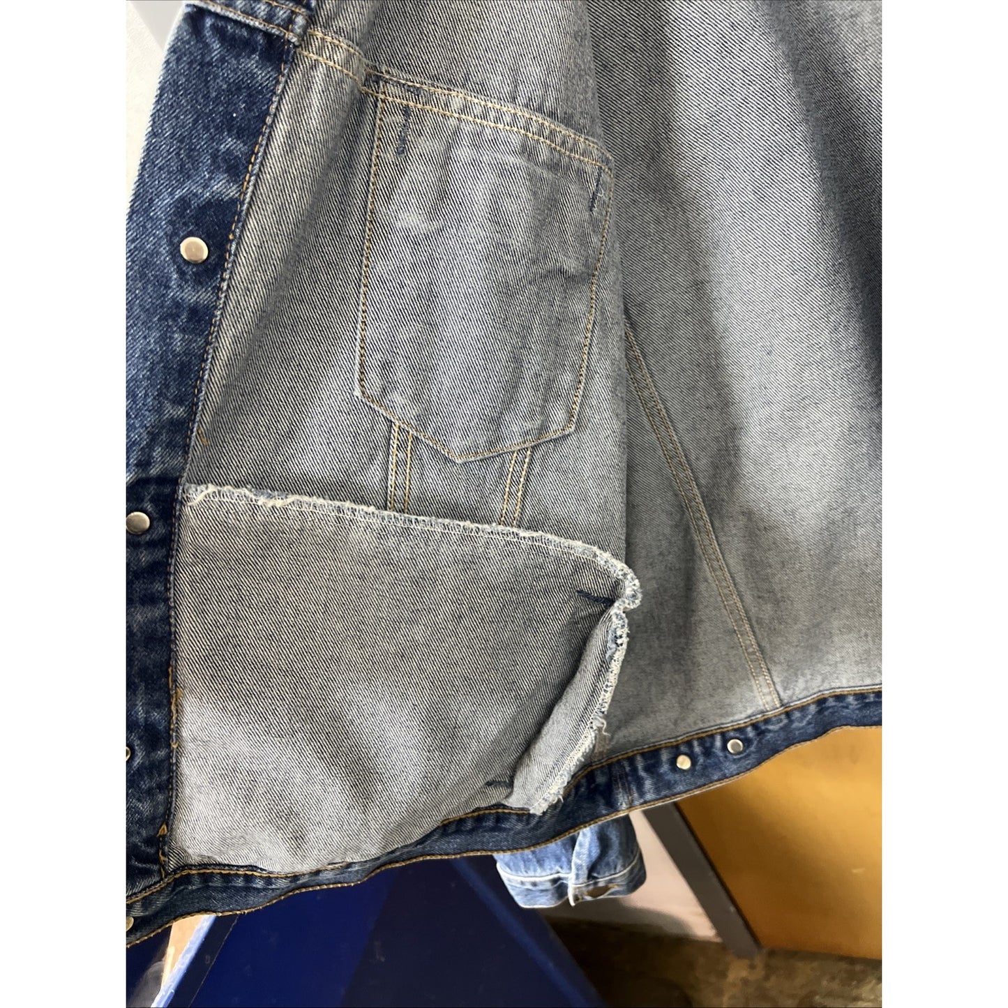 ID Brand Denim Jacket XL With Embroidered Independent Jewelers Organization Logo