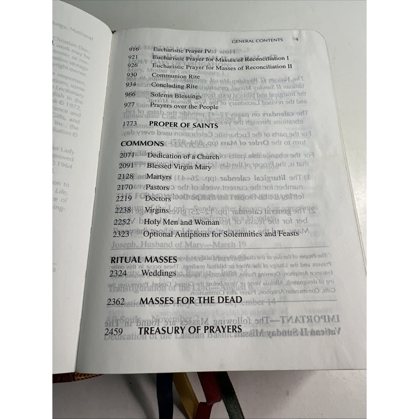 Vatican II Weekday Missal Burgundy Leather Very Good!