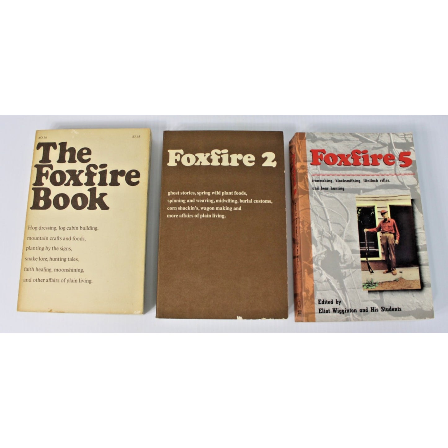3 Vintage Survival Guides: Foxfire 1, 2, and 5, Appalachian Homestading History