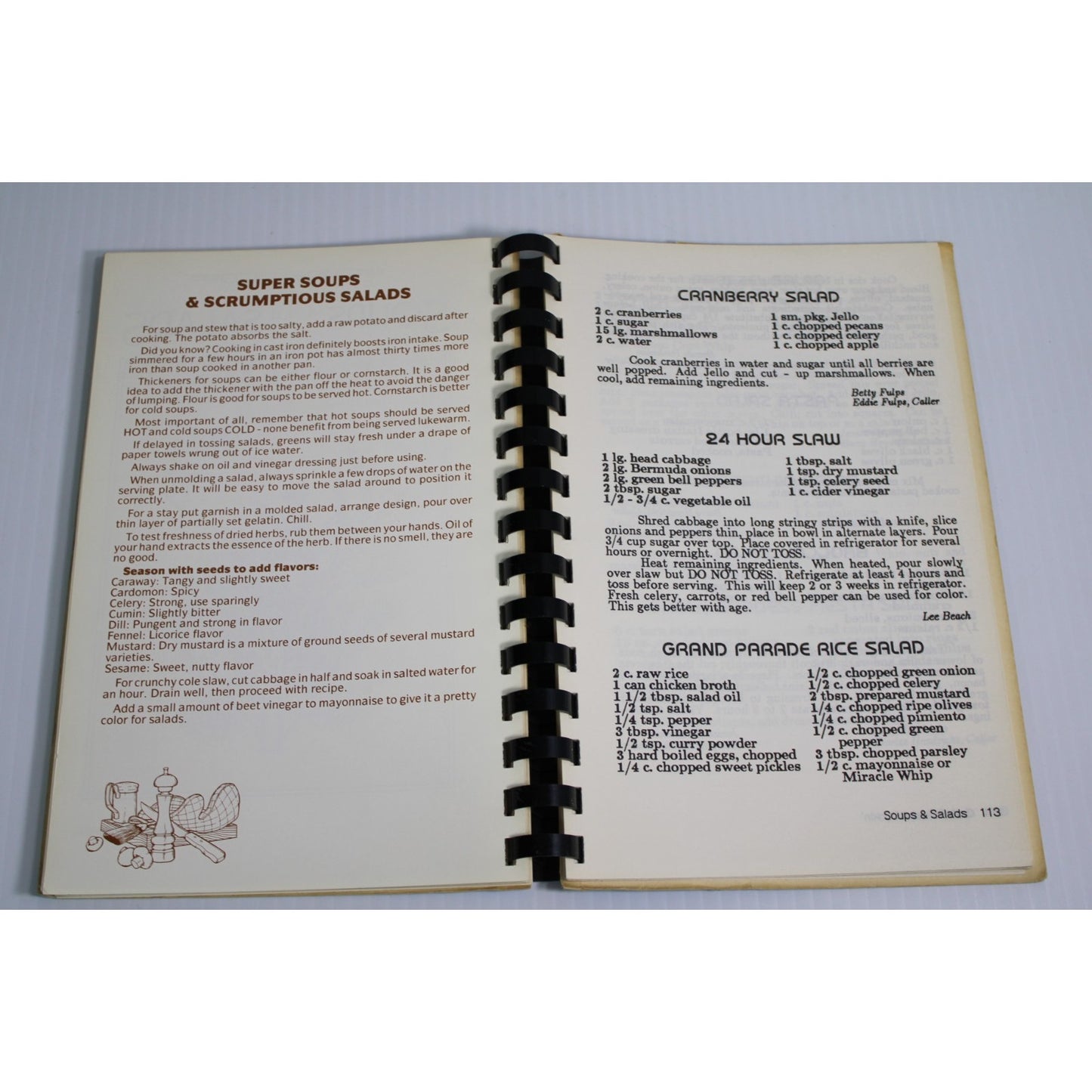 Vintage Callin' Cuein' Cookin' North Texas Callers Assoc. Square Dance Cookbook