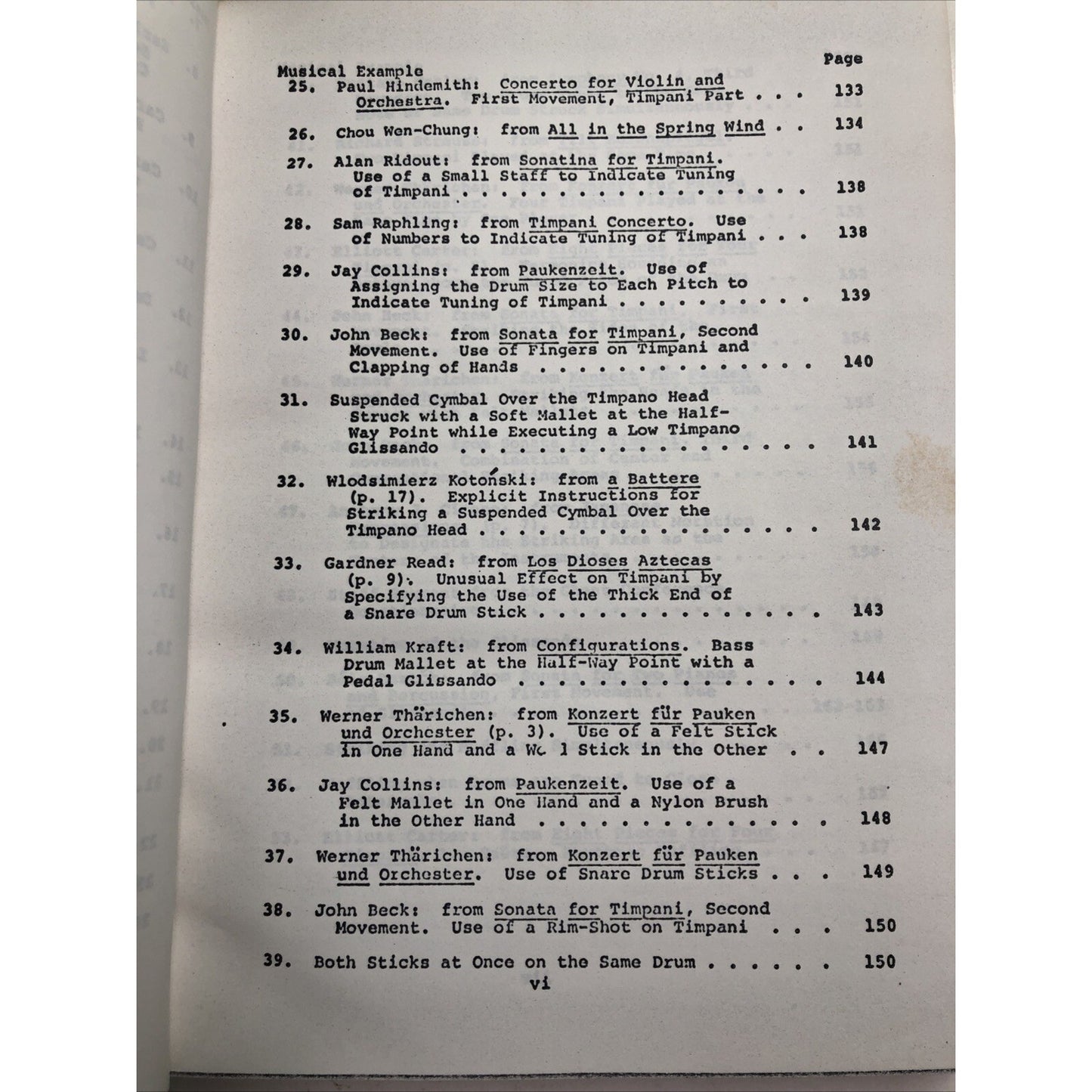 SIGNED Timpani Scoring Techniques In The Twentieth Century John James Papastefan