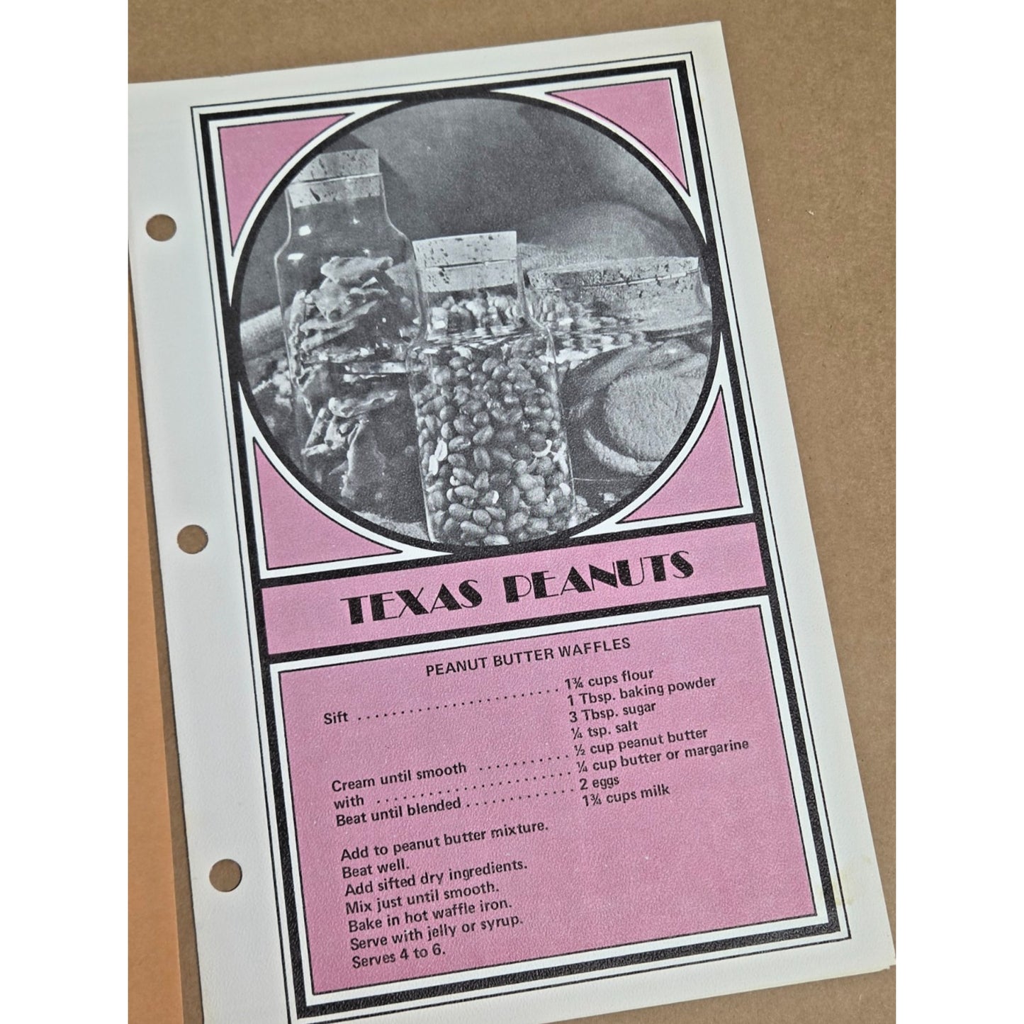 Vintage 1970s Texas Agriculture (TAP) Recipe Cards - Set of 6 - Texana Ephemera