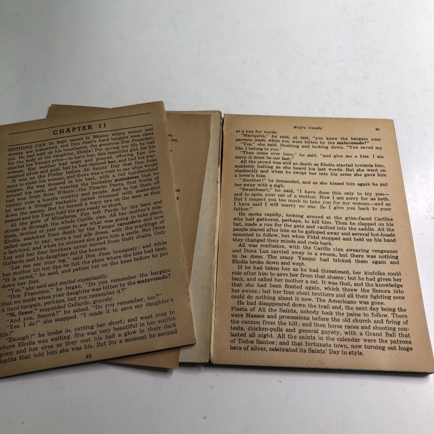 Wolf's Candle by Dane Coolidge 1947 Paperback Reprint Of Original 1935 Western