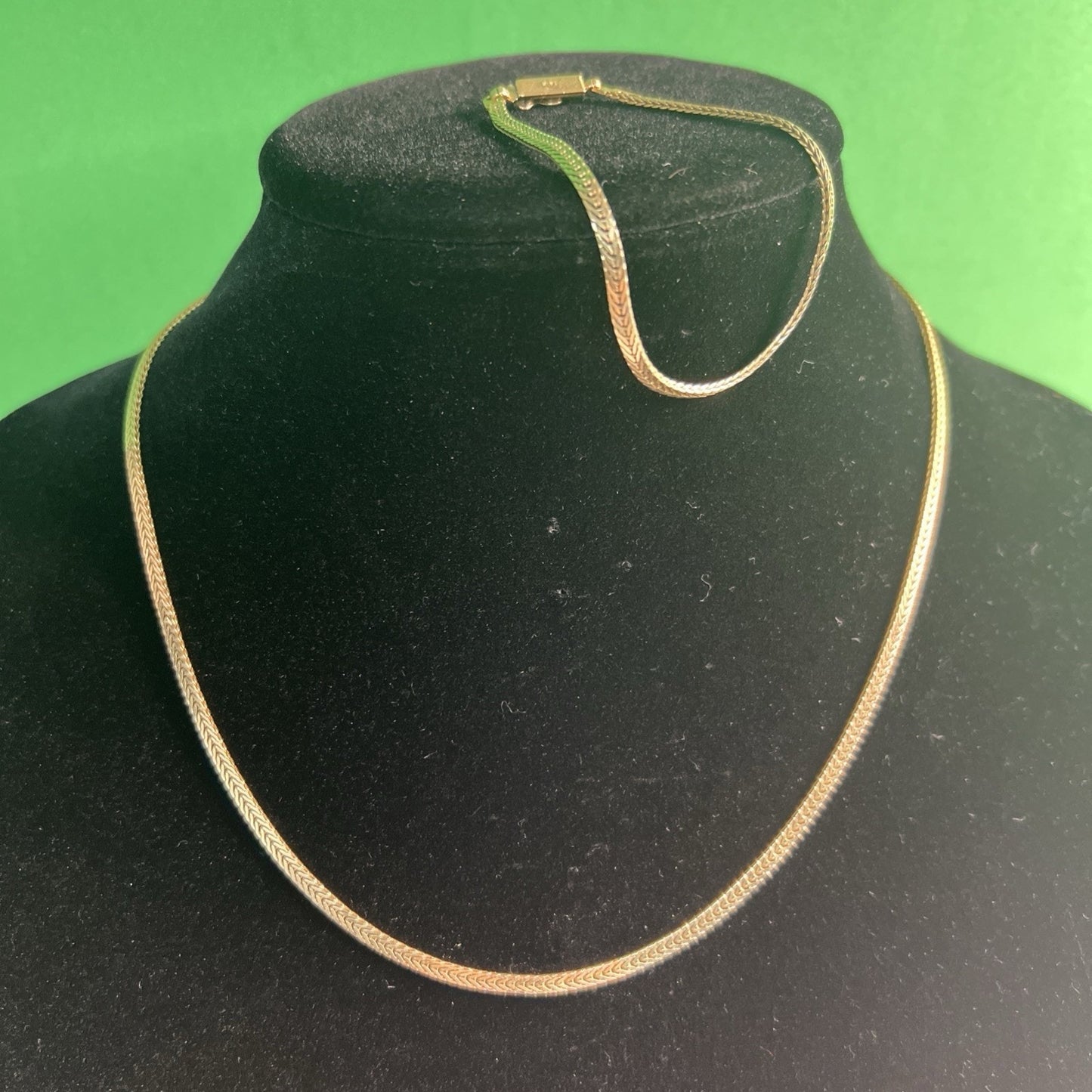 Vintage 14K Gold 18” Necklace AND 7.5” Bracelet Set 15.8+ Grams