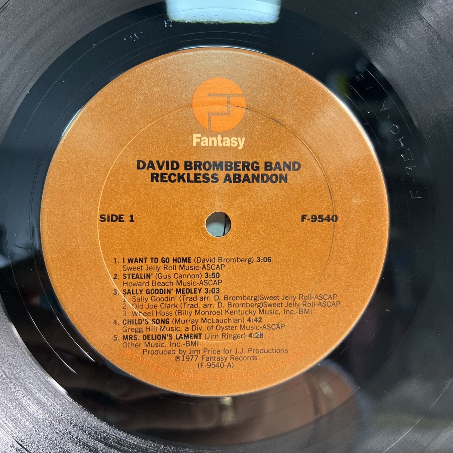 David Bromberg - Reckless Abandon - Fantasy Records 1977