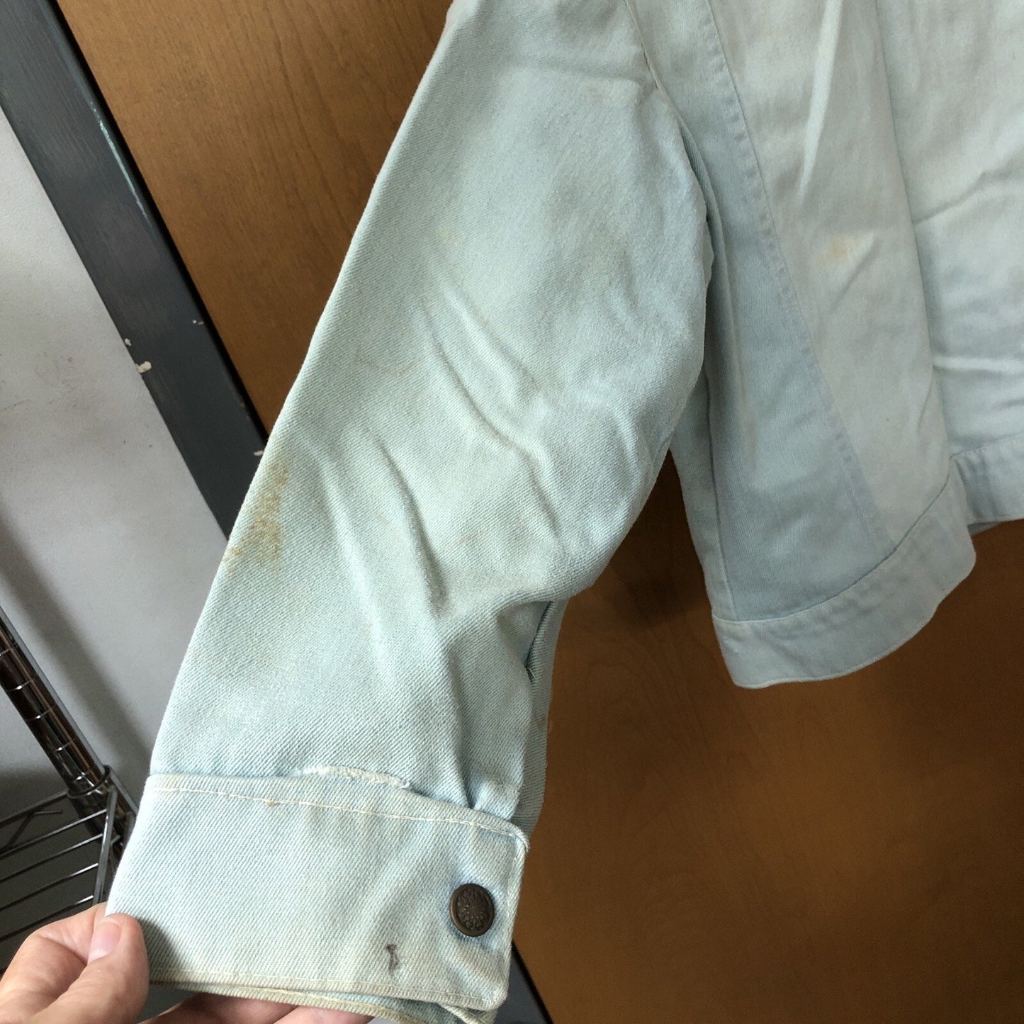 Vintage J. C. Penney Boys SUPER DENIM JACKET Snaps Slit Pockets Size 10-12