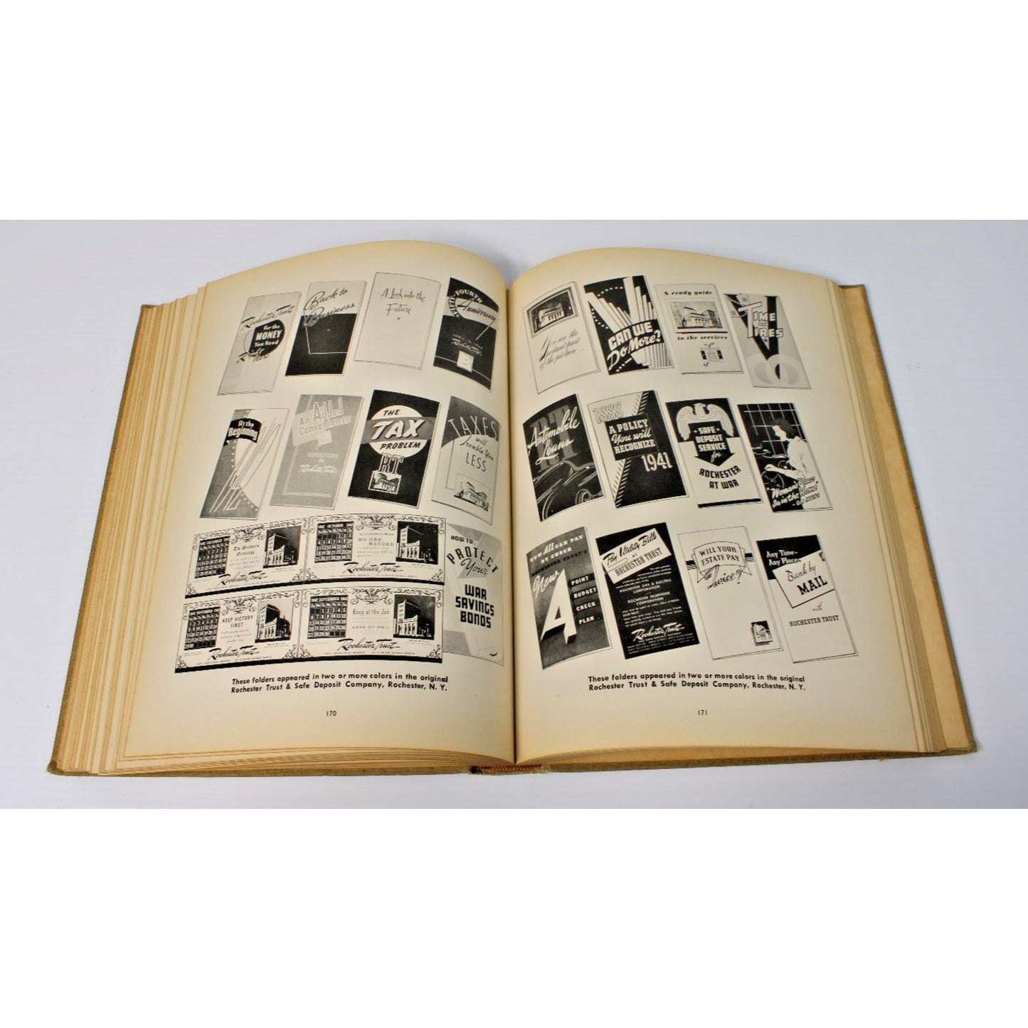 RARE "Exhibit of Financial Advertising," 1942 Vintage Ad Agency Visual Reference