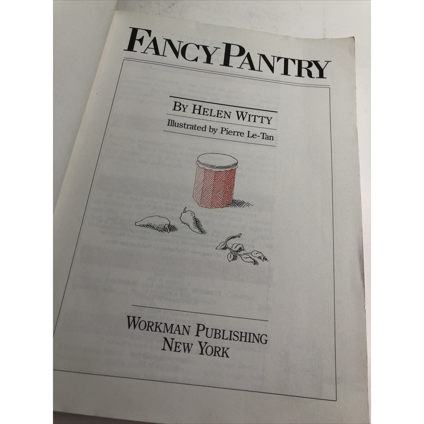 Fancy Pantry by Helen Witty PB 1986 Fine Dining Entertaining Recipes Illustrated