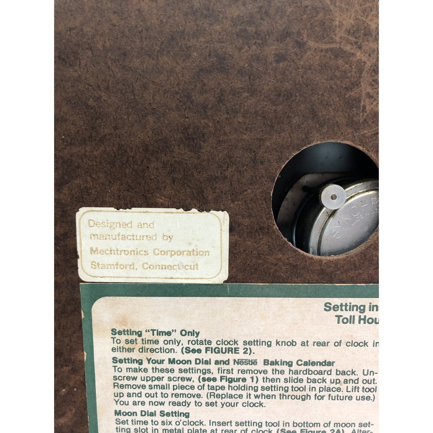1979 Nestle 50th Anniversary A Time for Baking CLOCK Toll House Cookies WORKS!