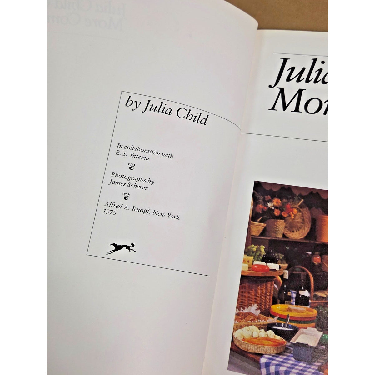 Vintage 1979 Julia Child & More Company - Stated First Edition Softcover