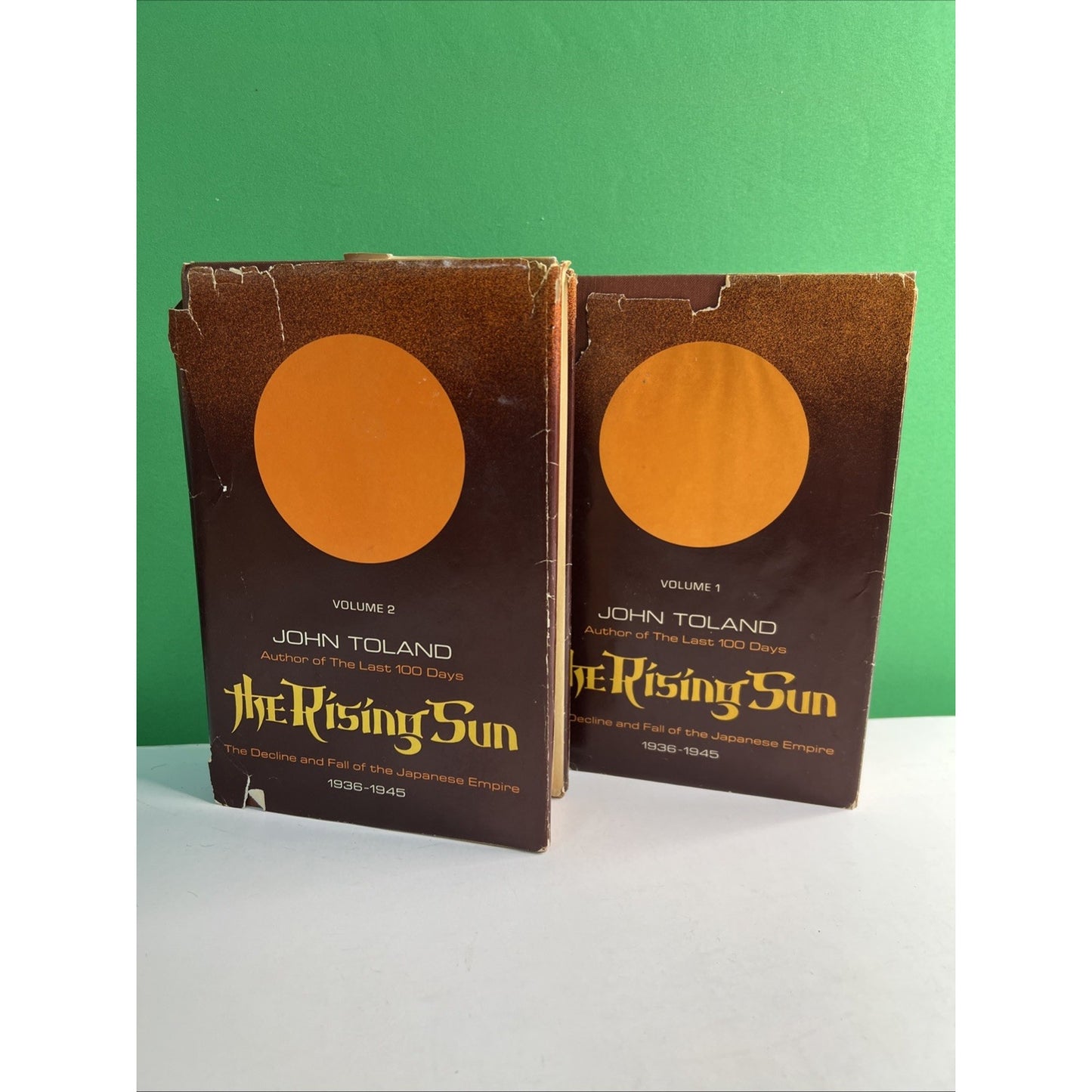 The Rising Sun John Toland Volumes 1-2 Book Club Edition Random House 1970 HC DJ