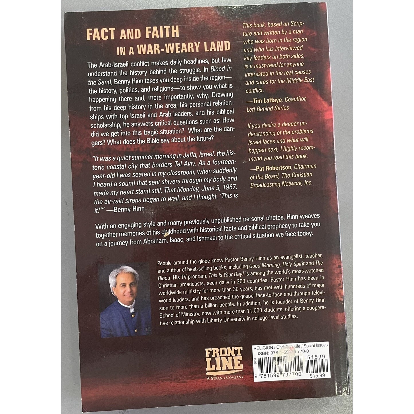 Blood in the Sand Signed By Benny Hinn: Understanding the Middle East Conflict