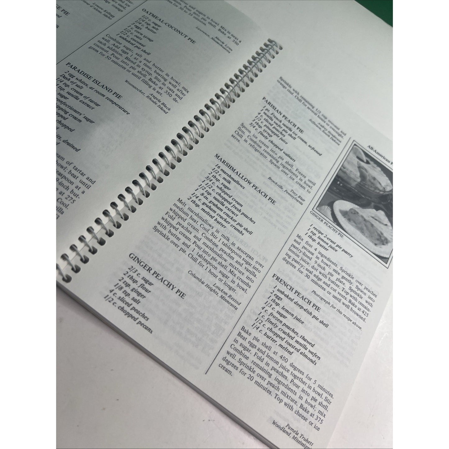 VTG 1984 The Pies & Pastries Cookbook Favorite Recipes Home Economics Teachers