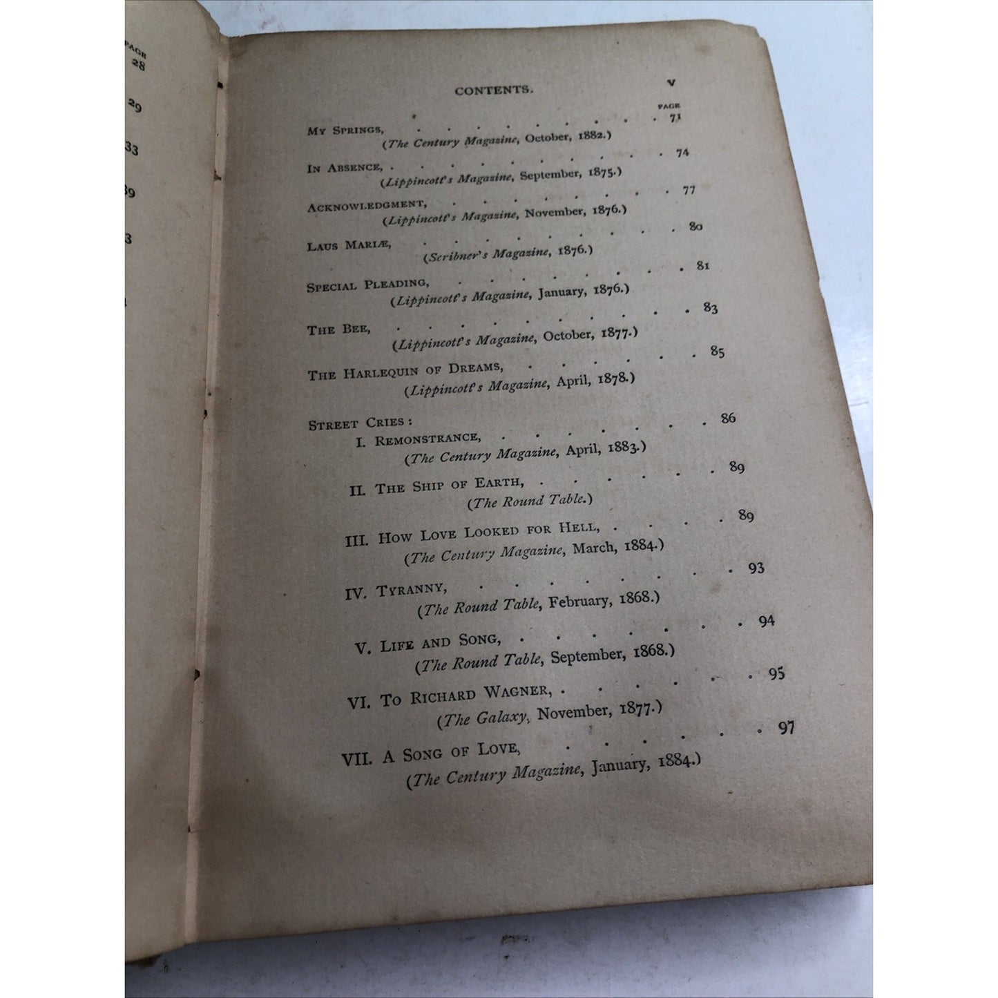 Poems of Sidney Lanier Hardcover Edited by His Wife New Edition 1894
