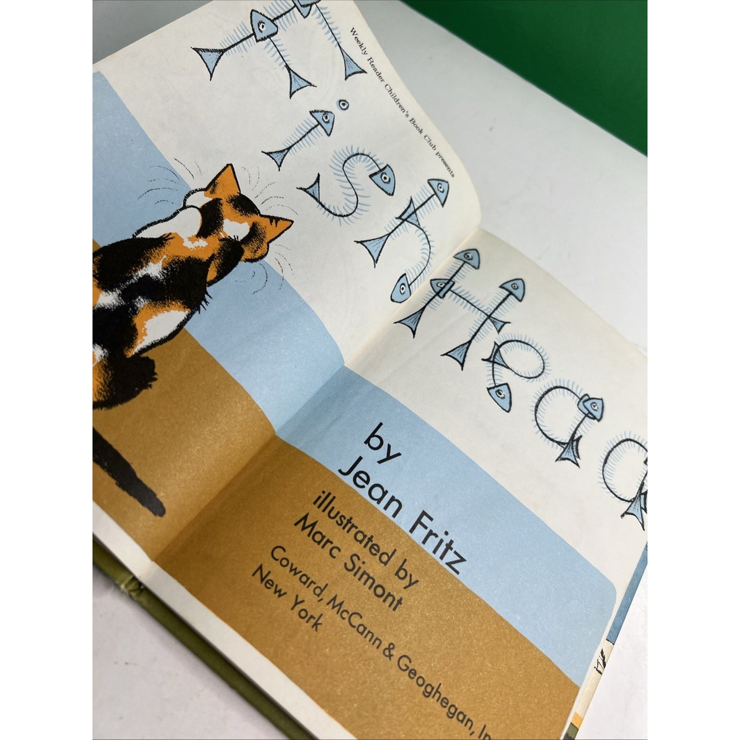 FISH HEAD BY JEAN FRITZ 1954/1972 2nd Edition HC Children’s Book Club
