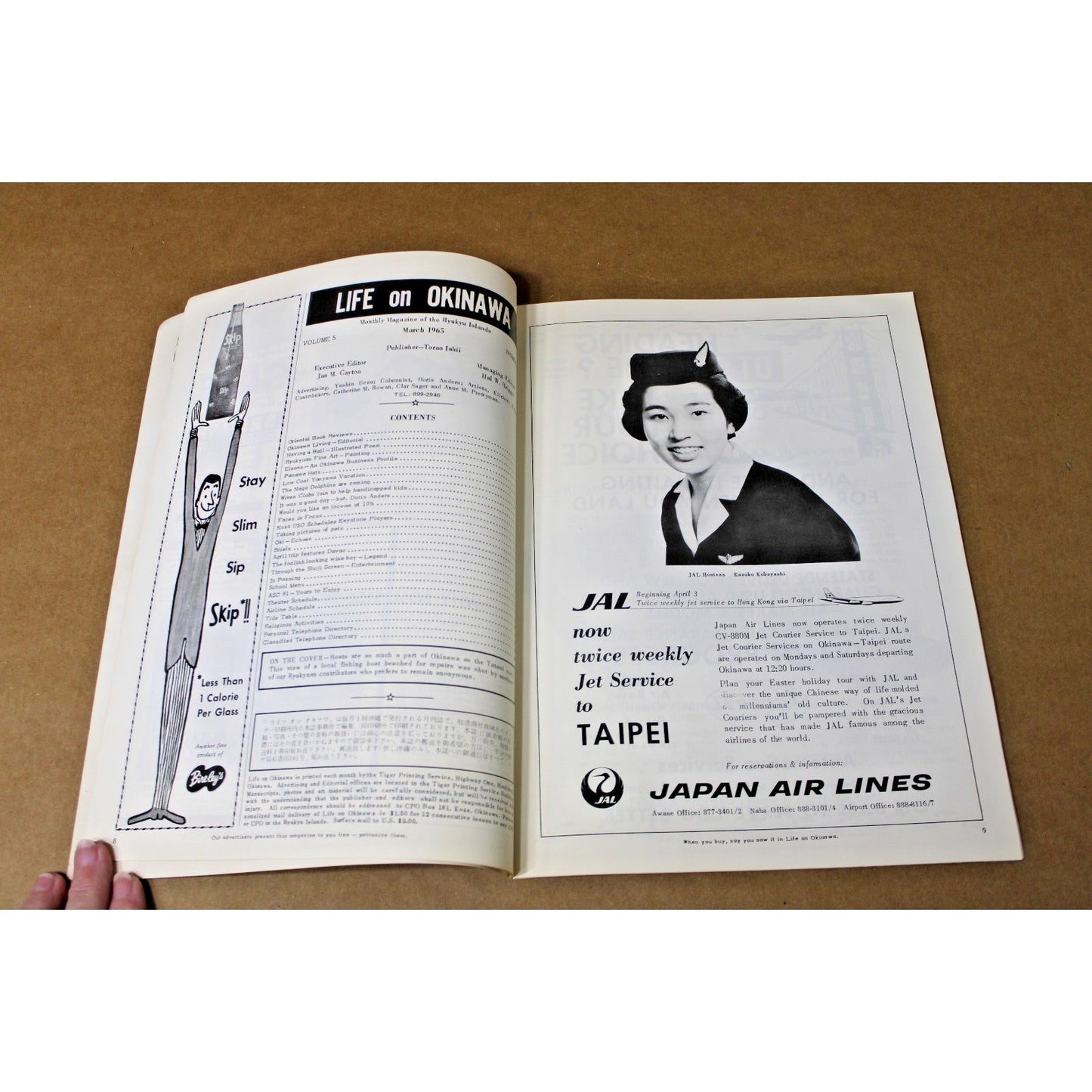 Life on Okinawa Magazine, March 1965 Vol.5 No.1, Military Life, English Language
